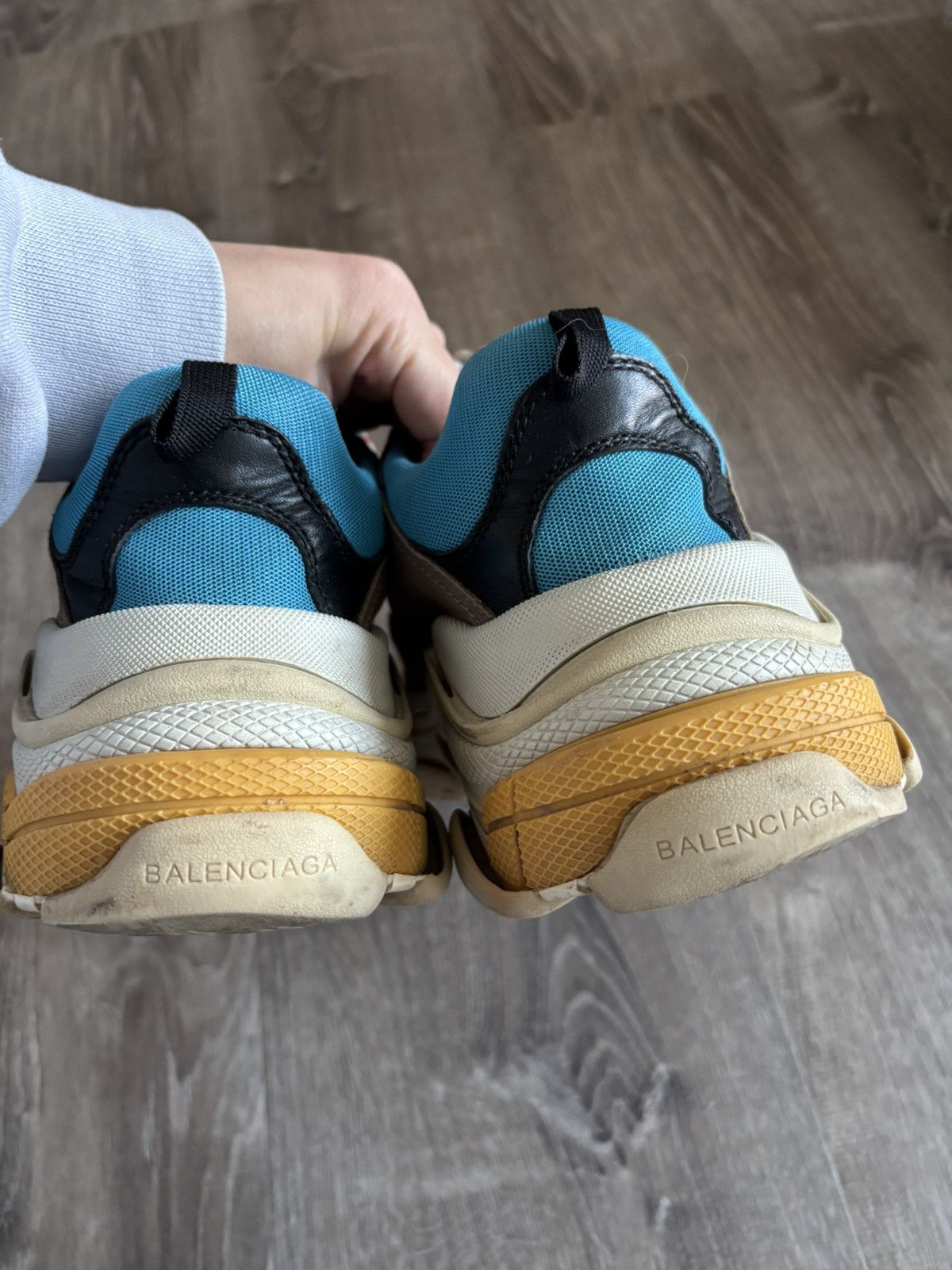 Balenciaga Balenciaga Triple S 'Blue Red' Size US 9 / EU 42 - 5 Thumbnail