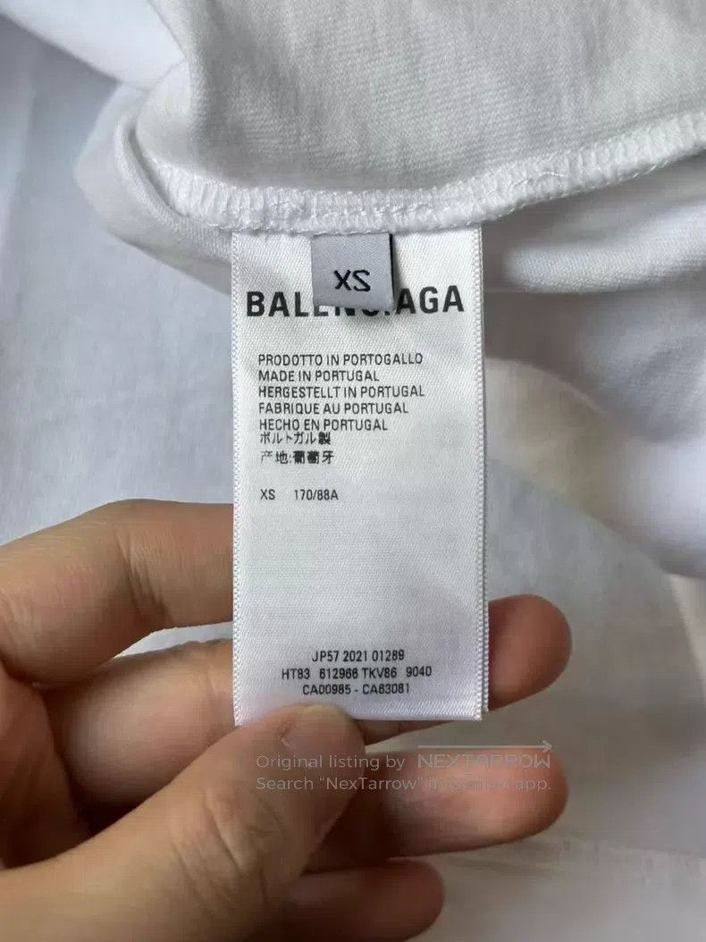 Balenciaga Balenciaga White boomerang front and back embroidered shor Size US XS / EU 42 / 0 - 4 Thumbnail