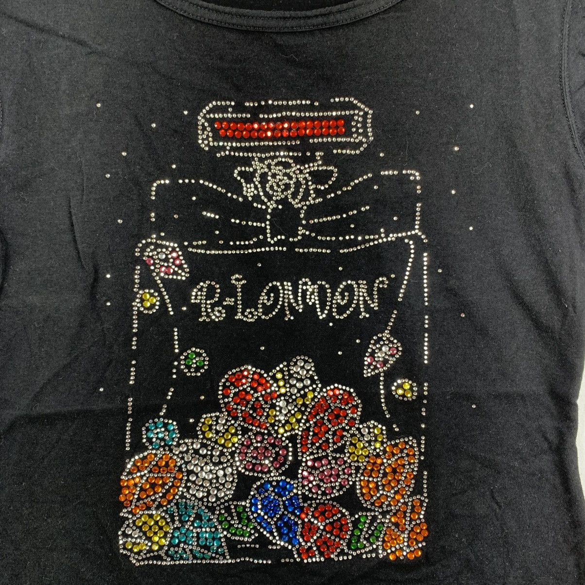 Japanese Brand R LONDON Japanese Brand Perfume Design Beads Tshirt Size S / US 4 / IT 40 - 4 Thumbnail