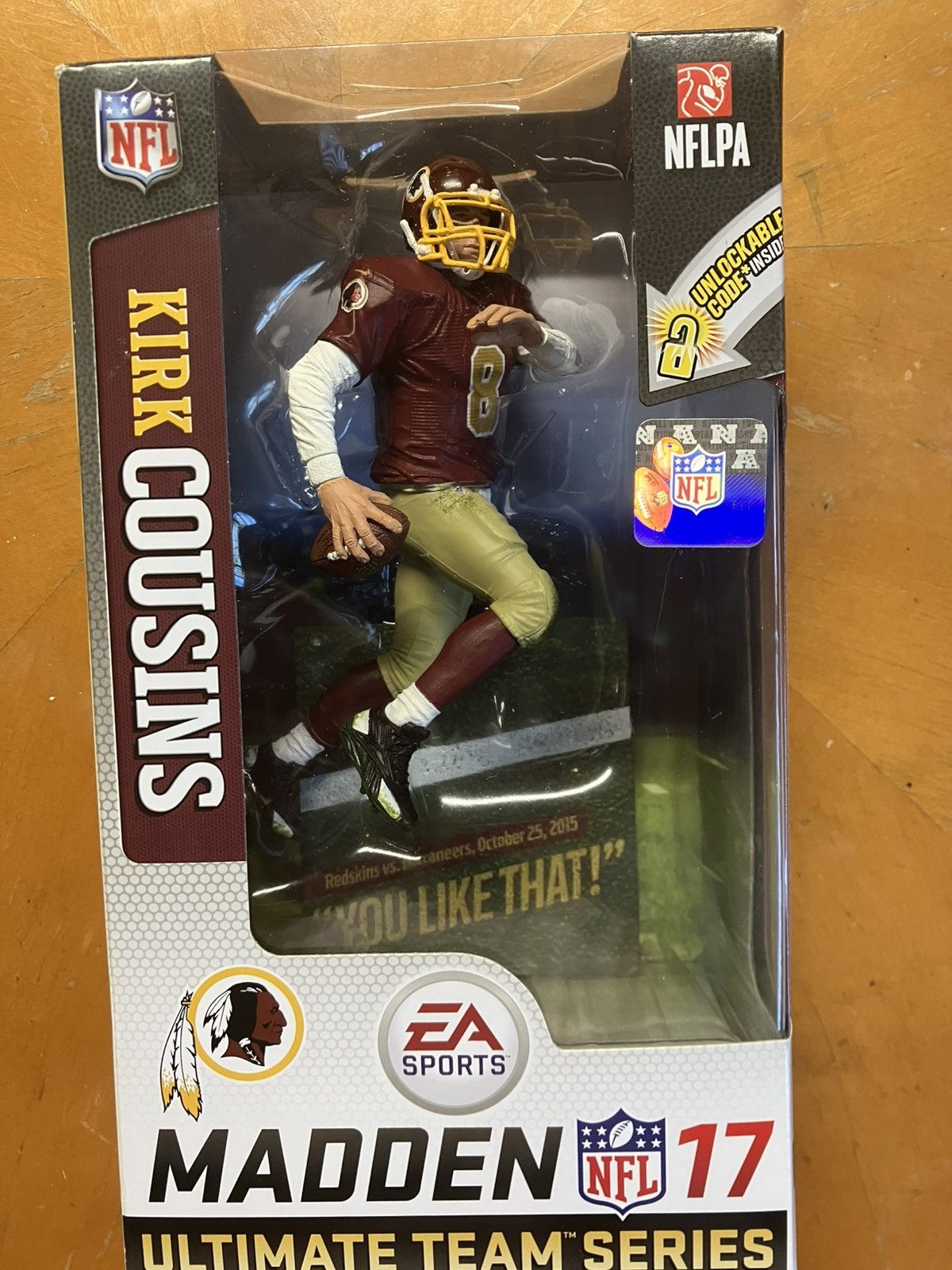 NFL McFarlane Madden 17 Kirk Cousins Red Jersey Chase Variant Size ONE SIZE - 1 Thumbnail