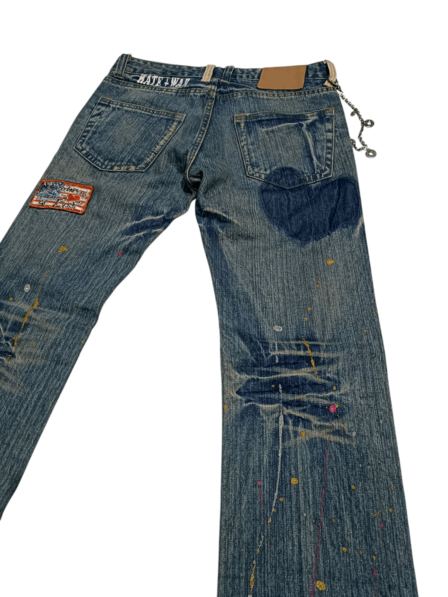 Japanese Brand × Vintage Vintage Ripped Jeans Size US 30 / EU 46 - 4 Thumbnail