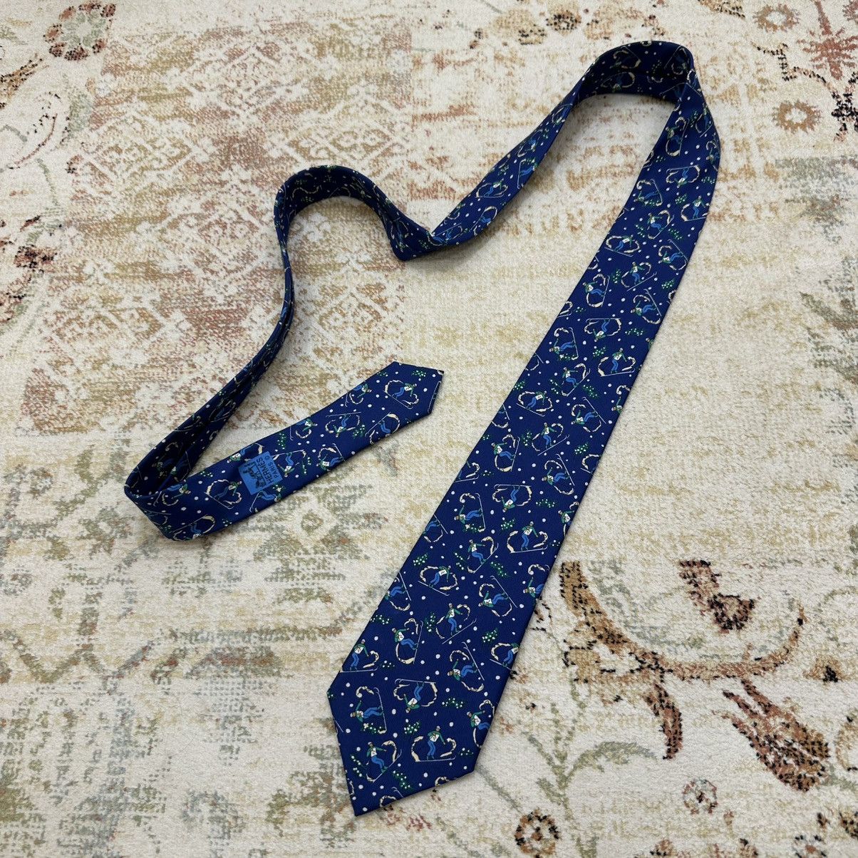 Hermes Vintage Tie Hermes Paris Silk Rare Collection Streetwear Y2K Size ONE SIZE - 1 Thumbnail