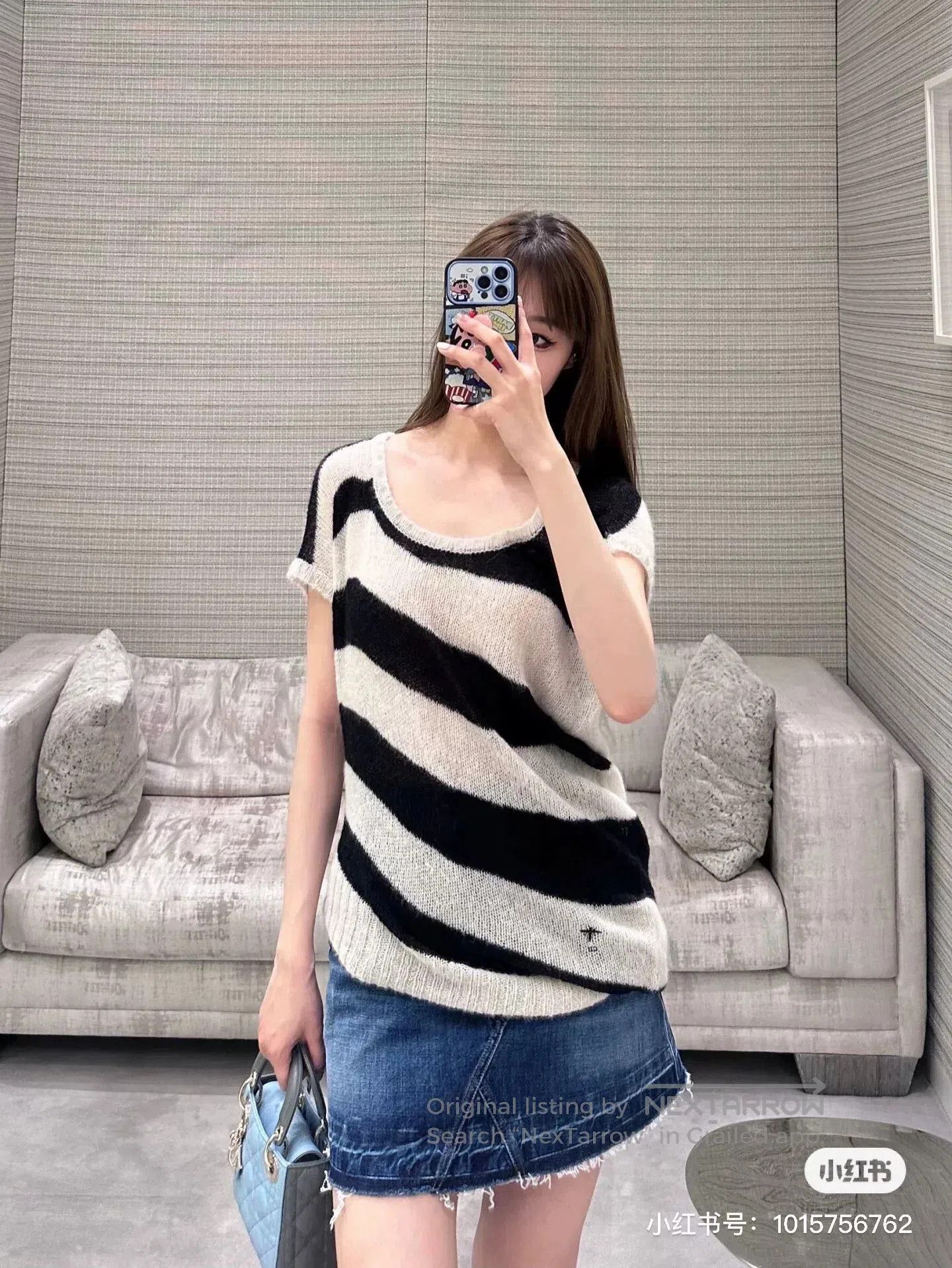 Dior dior knit oversized top with irregular design. Size US M / EU 48-50 / 2 - 3 Thumbnail