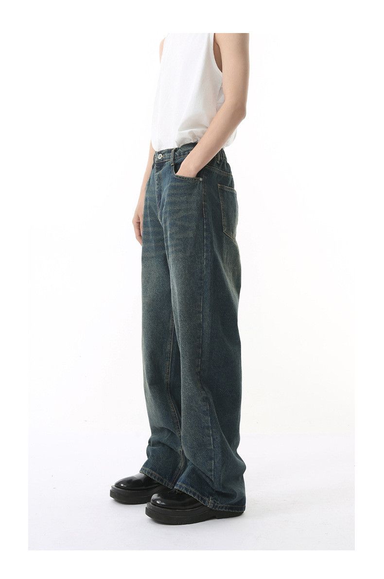 Japanese Brand Japanese retro straight leg distressed Vibe washed jeans Size US 32 / EU 48 - 3 Thumbnail