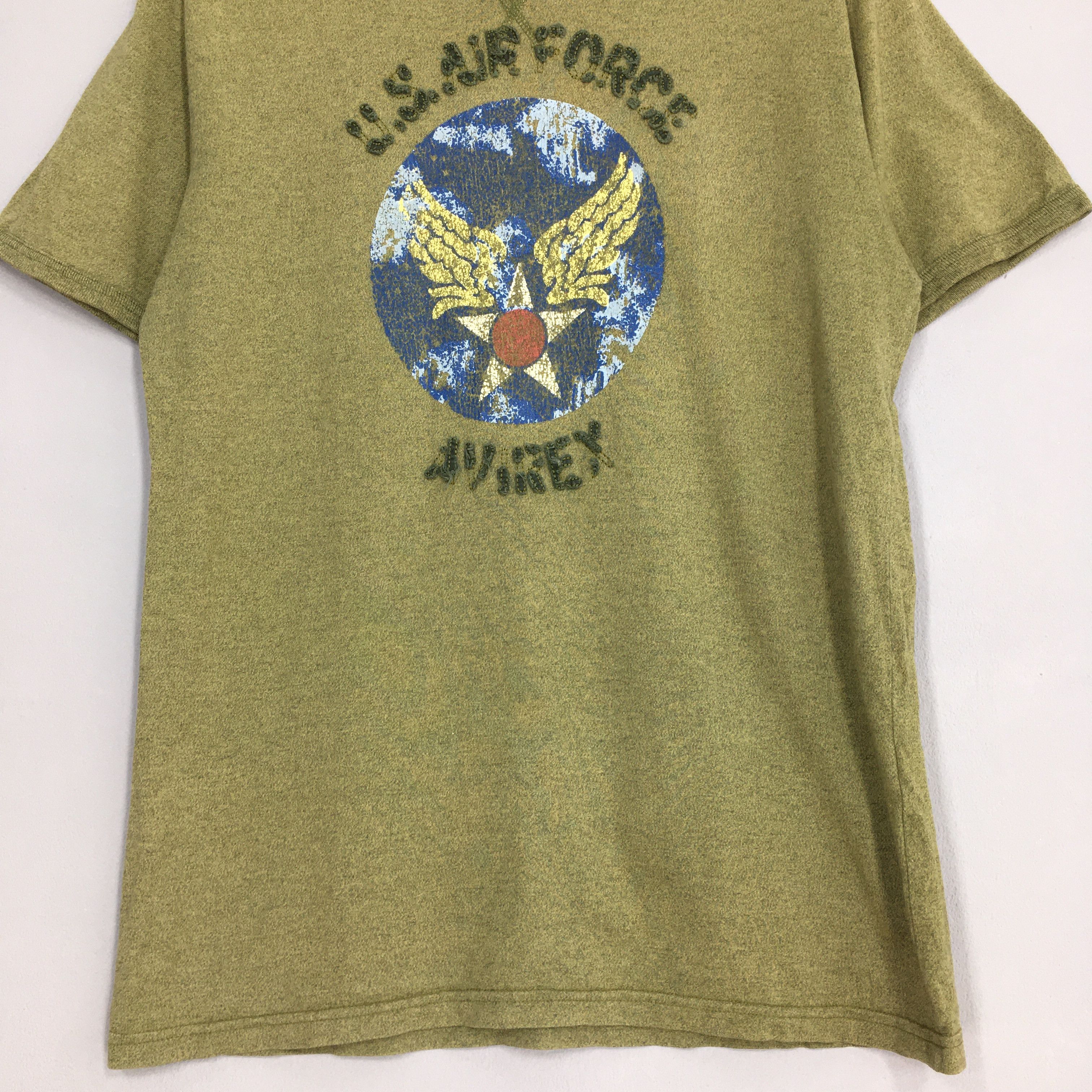 Avirex Vintage Avirex Us Air Force USAF Olive T shirt Size XL Size US XL / EU 56 / 4 - 3 Thumbnail