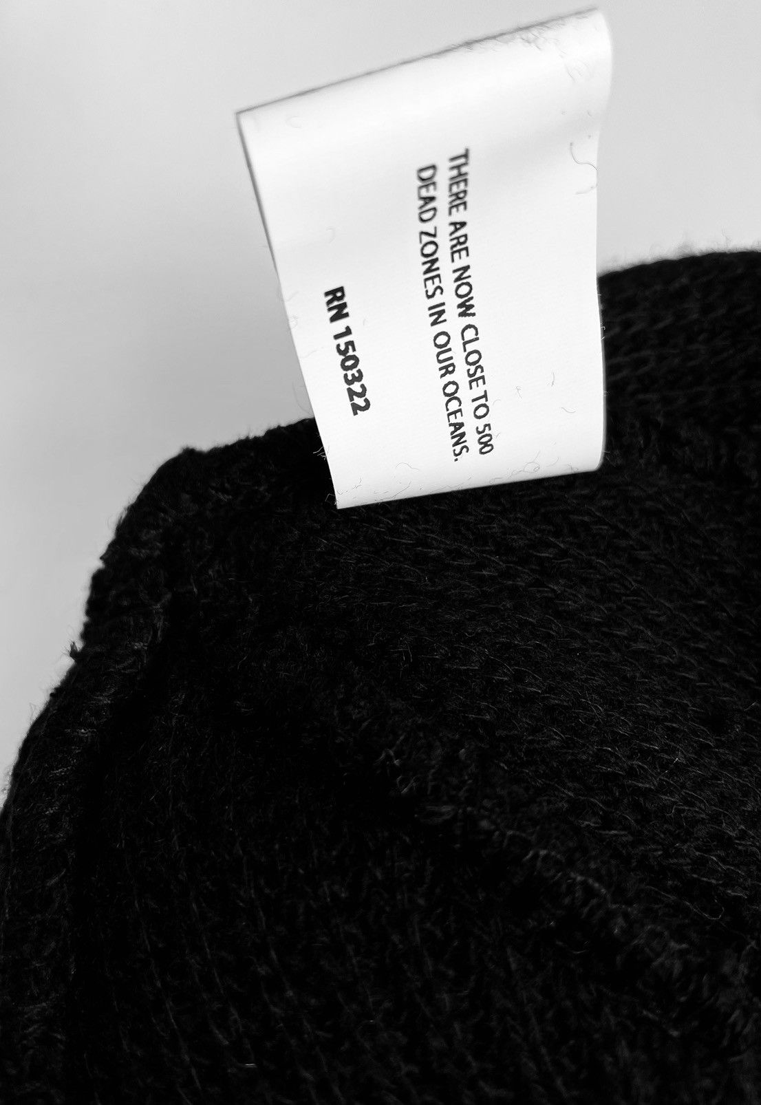 Noah Noah Recycled CASHMERE Core Logo Beanie BLACK Size ONE SIZE - 4 Thumbnail
