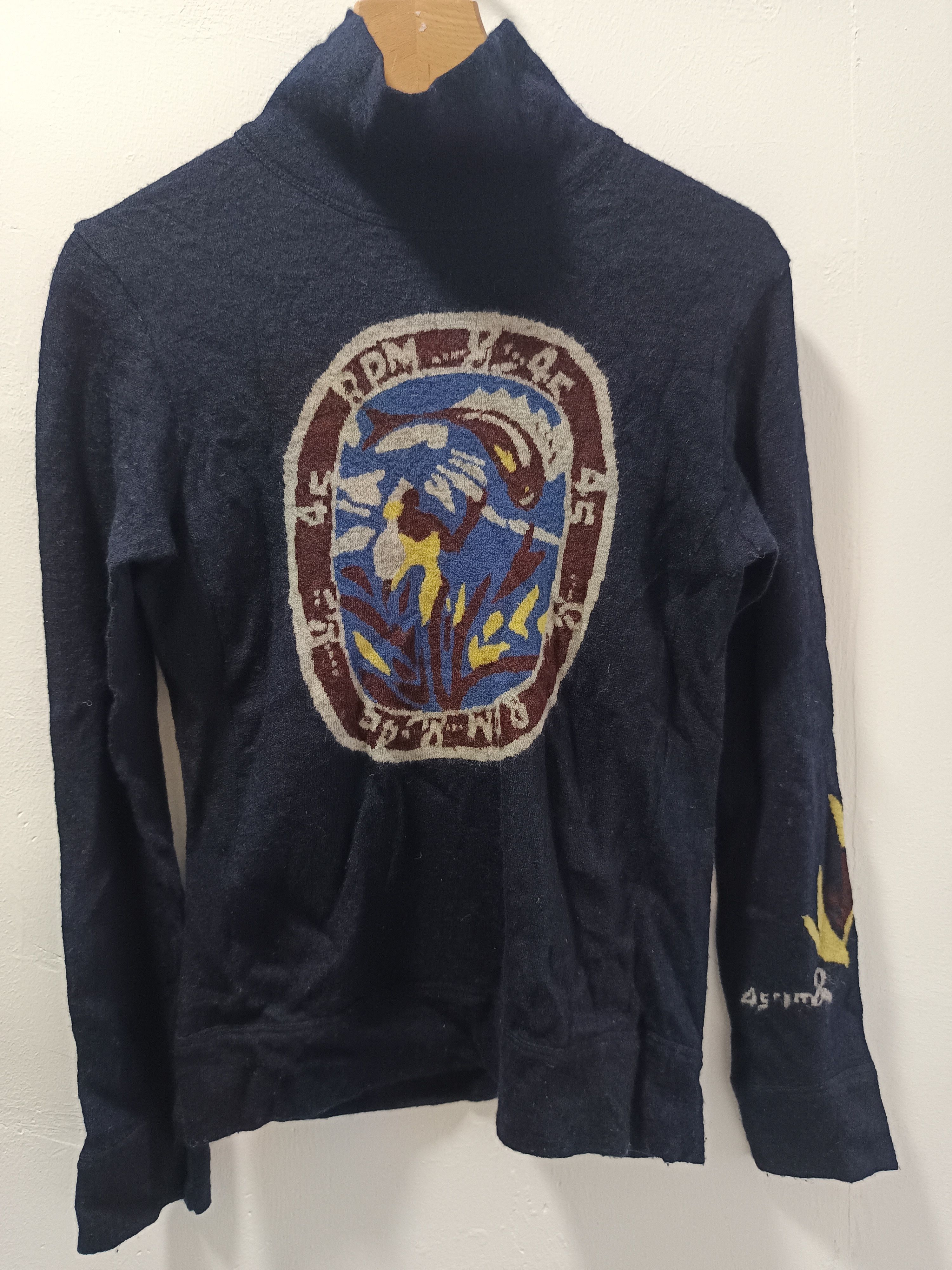 45rpm × Kapital Wool turtle neck sweater 45rpm Size XS / US 0-2 / IT 36-38 - 1 Thumbnail