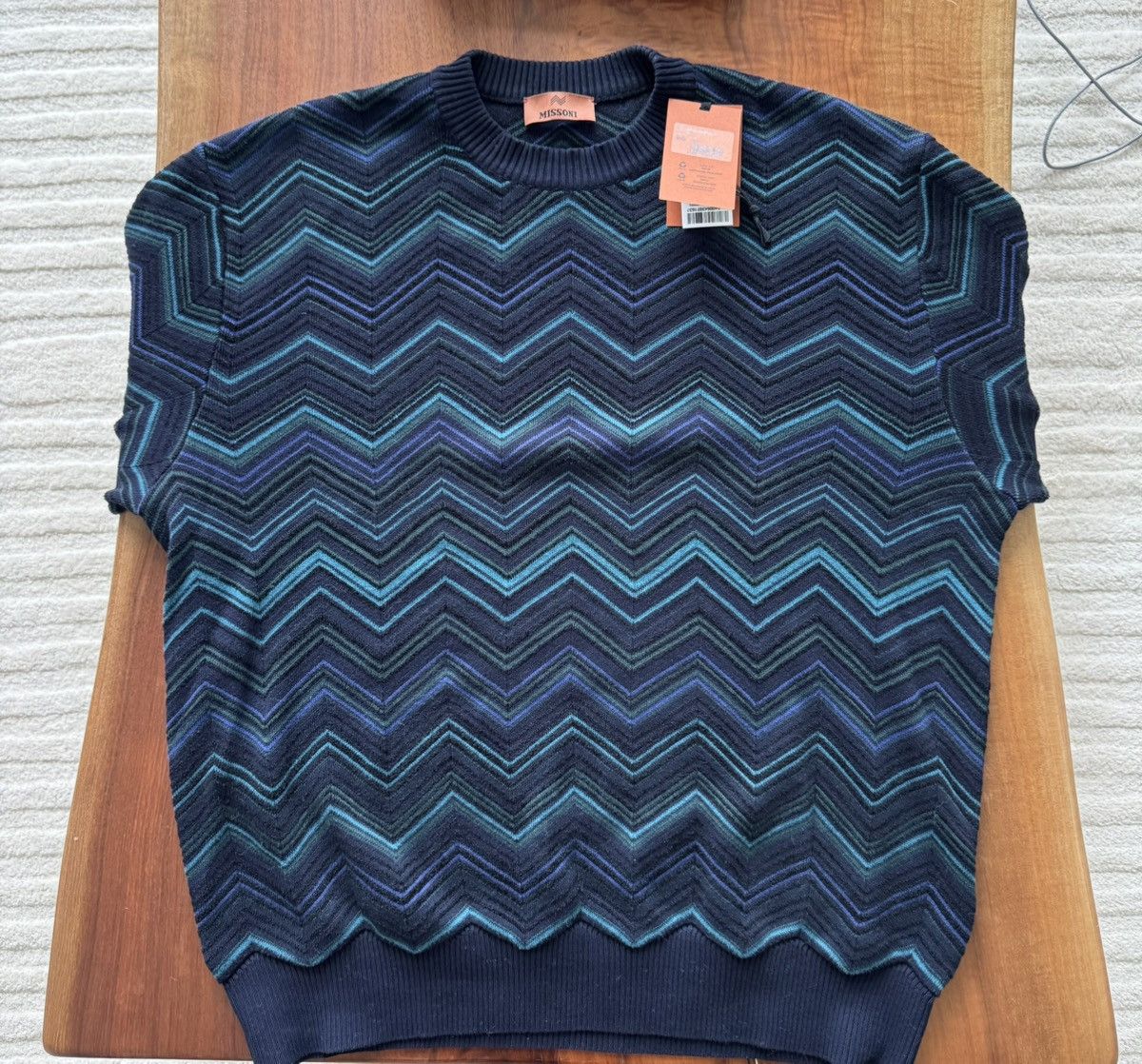 Missoni Missoni sweater size 54 chevron pattern Size US L / EU 52-54 / 3 - 1 Thumbnail