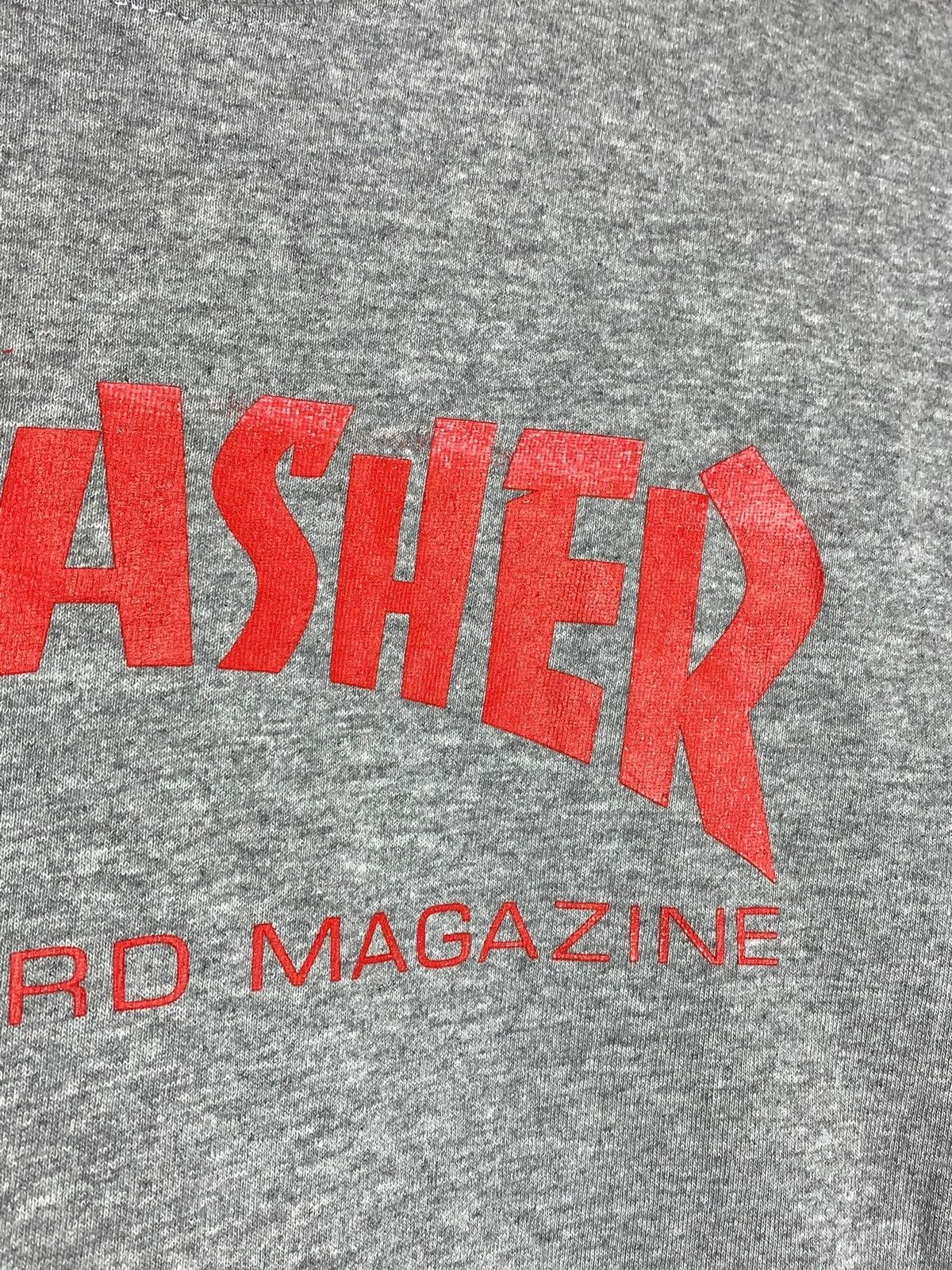 Thrasher 🔥 THRASHER GREY LOGO TEE SKATEBOARD MAGAZINE Y2K 🔥 Size US S / EU 44-46 / 1 - 5 Thumbnail