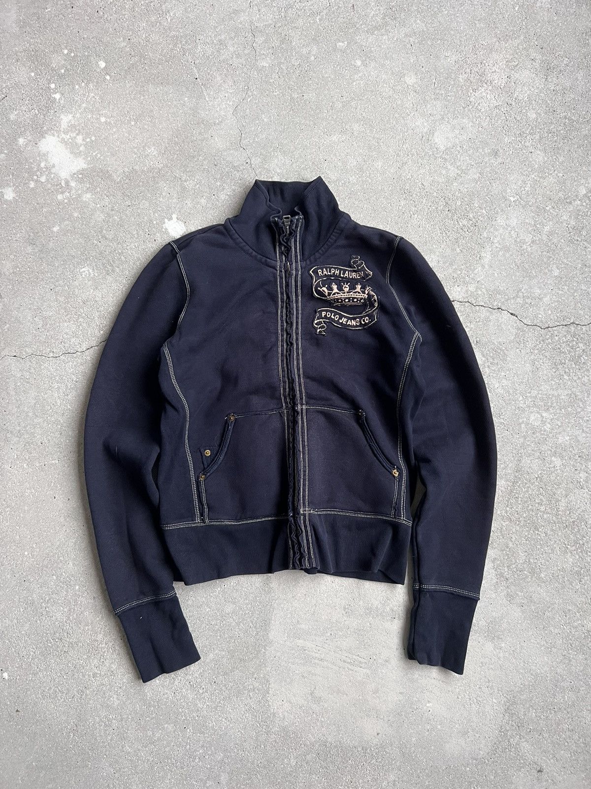 Polo Ralph Lauren Vintage Ralph Lauren Zip Up Distressed Size XL / US 12-14 / IT 48-50 - 1 Thumbnail
