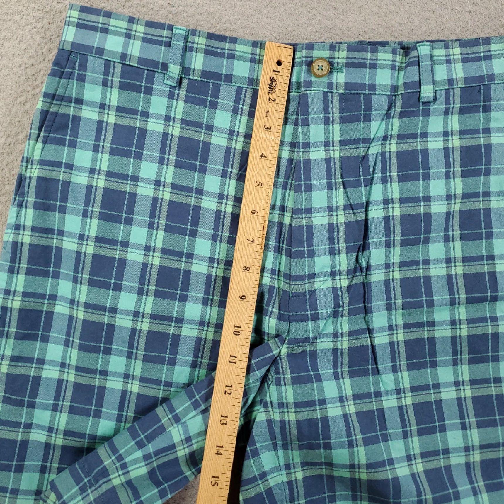 Southern Tide Southern Tide Shorts Mens Size 33 Plaid Blue Green 8 Inch Stretch Comfort Chino Beach Preppy Casual Travel Mens Size US 33 - 3 Thumbnail