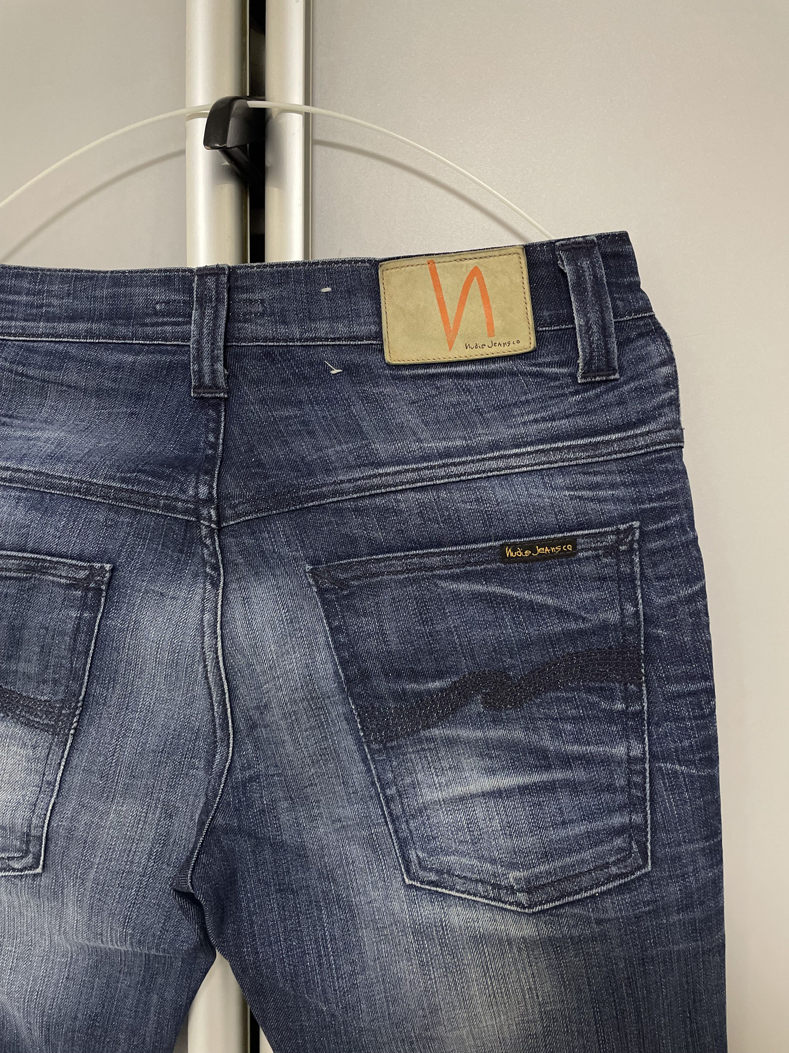 Nudie Jeans Nudie Jeans Thin Finn Strikey Used Jeans Denim Faded Vintage Size US 31 - 8 Thumbnail