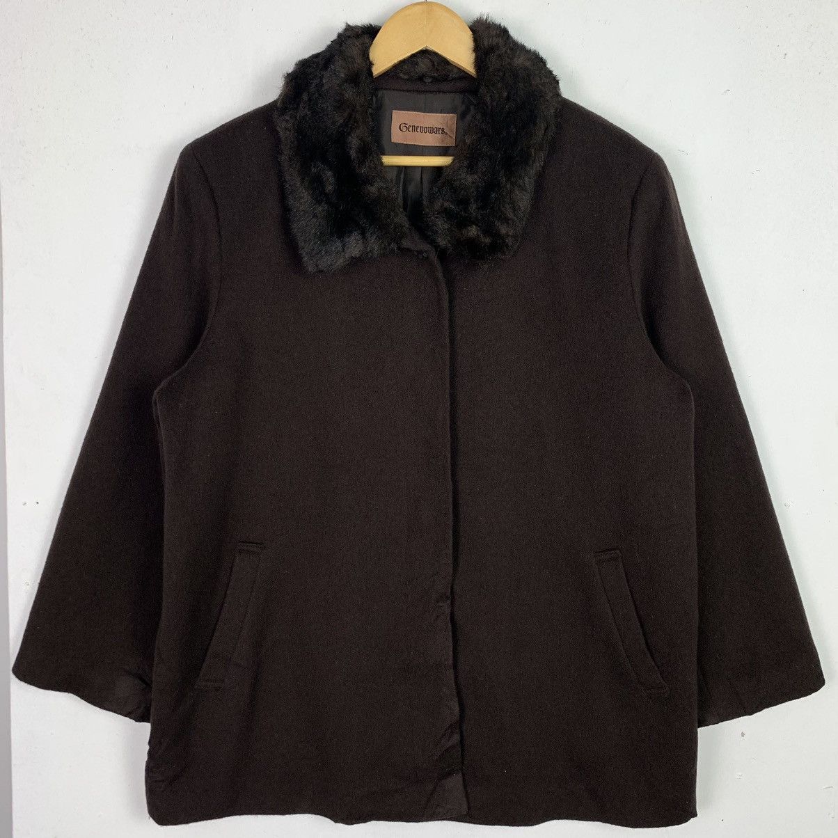 Japanese Brand × Vintage Vintage Japanese Brand Wool Coat Jacket Size US XL / EU 56 / 4 - 1 Thumbnail
