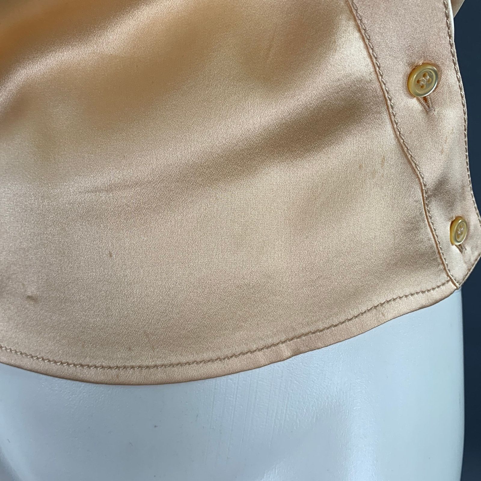 Prada PRADA Size 4 Orange Silk Short Sleeve Blouse Size S / US 4 / IT 40 - 5 Thumbnail