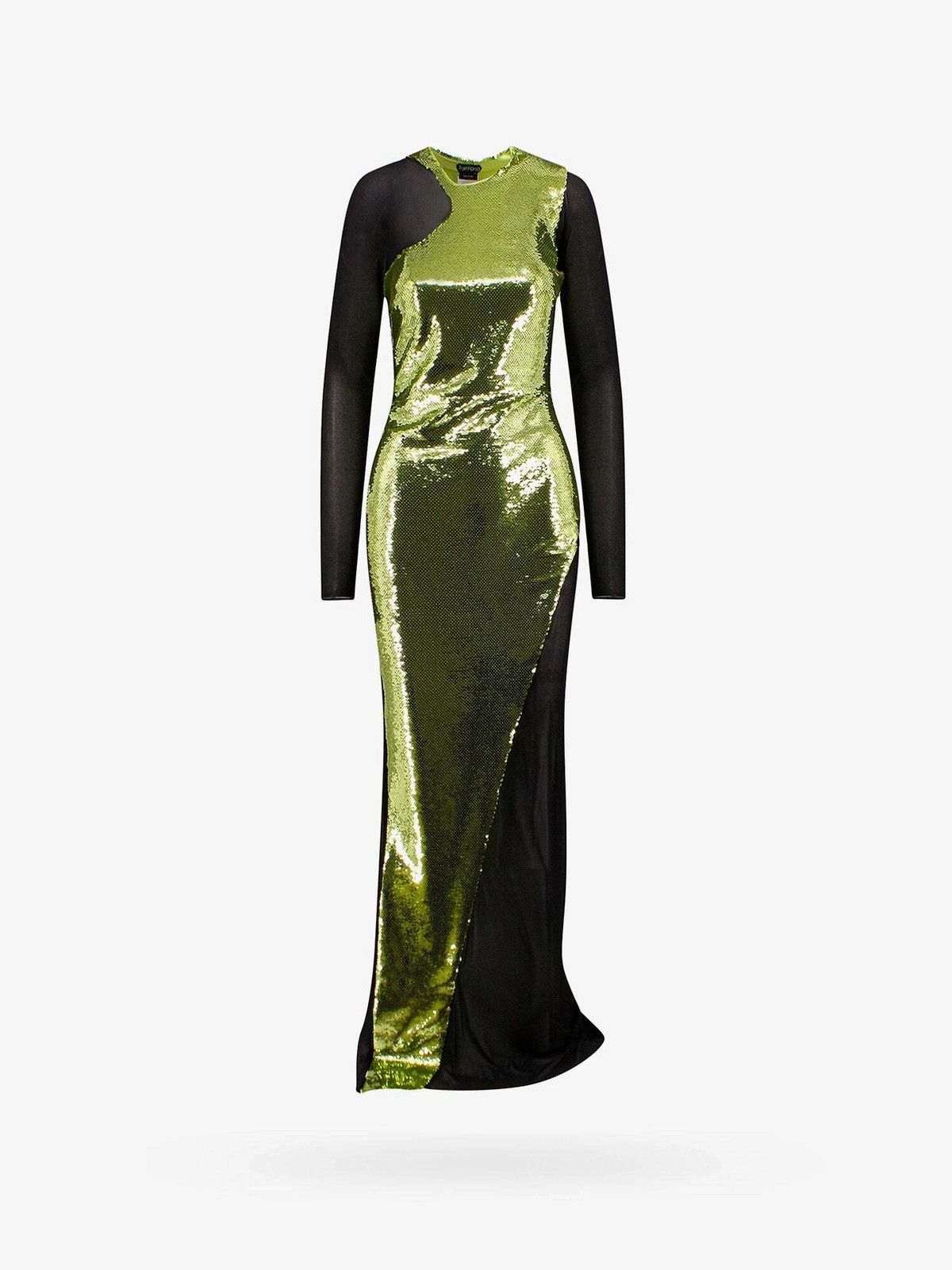 Tom Ford o1w1db10225 AB3181 Maxi Dress in Green Black Size XXS / US 00 / IT 34 - 1 Thumbnail