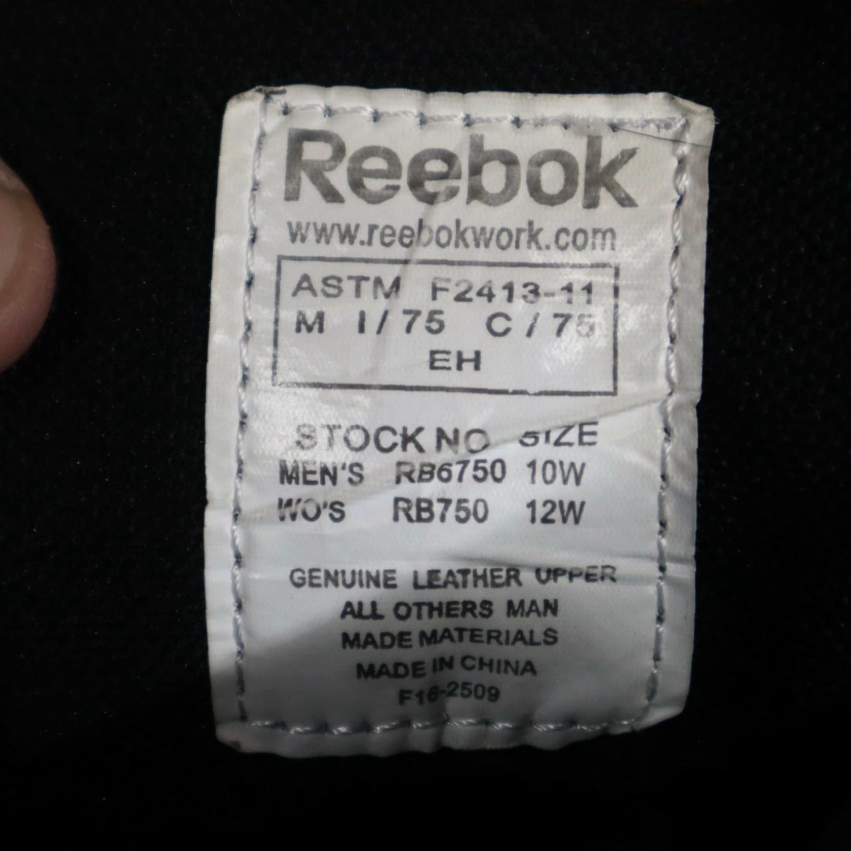 Reebok Reebok Work Trainex RB6750 RB750 Work Boot Men’s 10W Black Adult Shoe - 12W Women’s Size US 10 / IT 40 - 7 Thumbnail