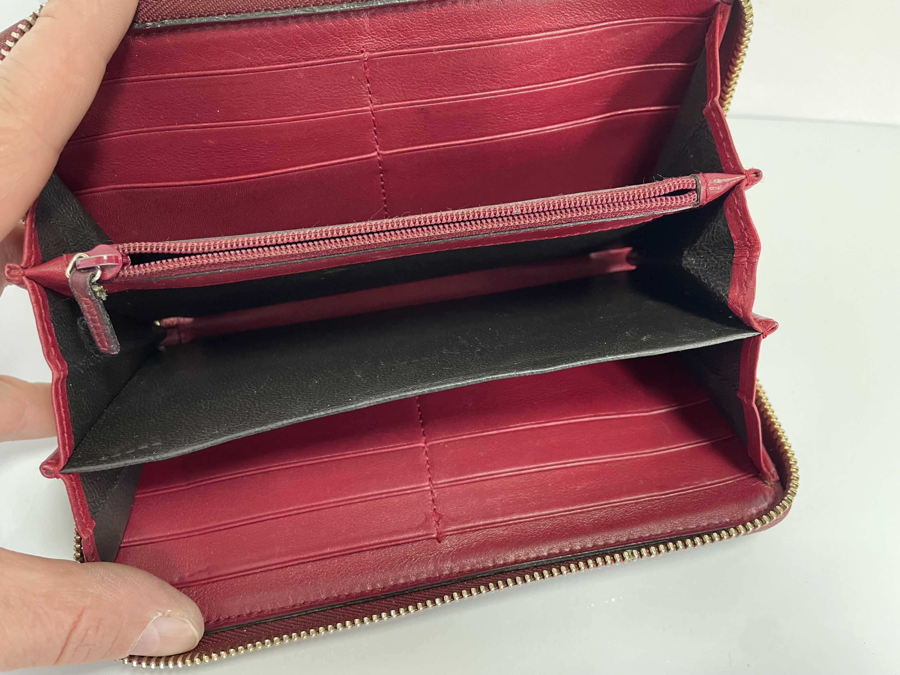 Gucci Gucci leather wallet in bordeaux Size ONE SIZE - 6 Thumbnail