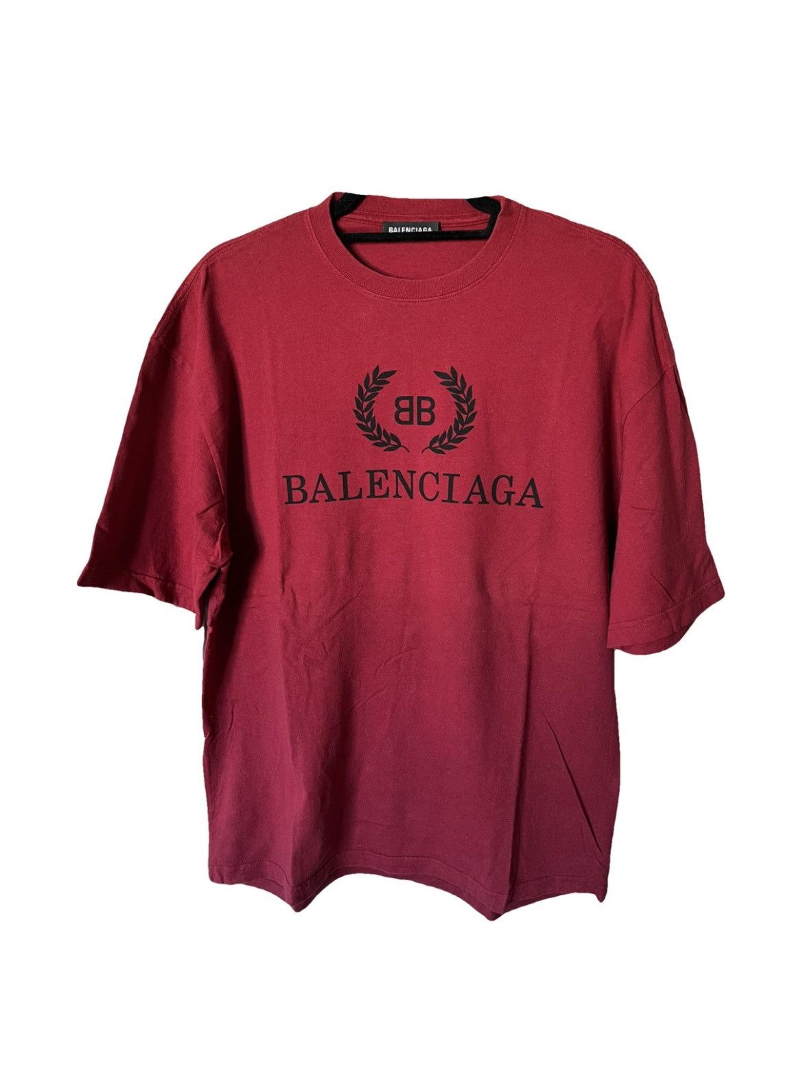 image of T-Shirt Balenciaga in Red, Men's (Size XS)