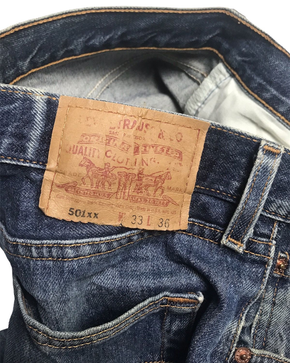 Levi's × Levi's Vintage Clothing Vintage 97 Levi’s 501 Distressed Denim Size US 31 - 10 Thumbnail