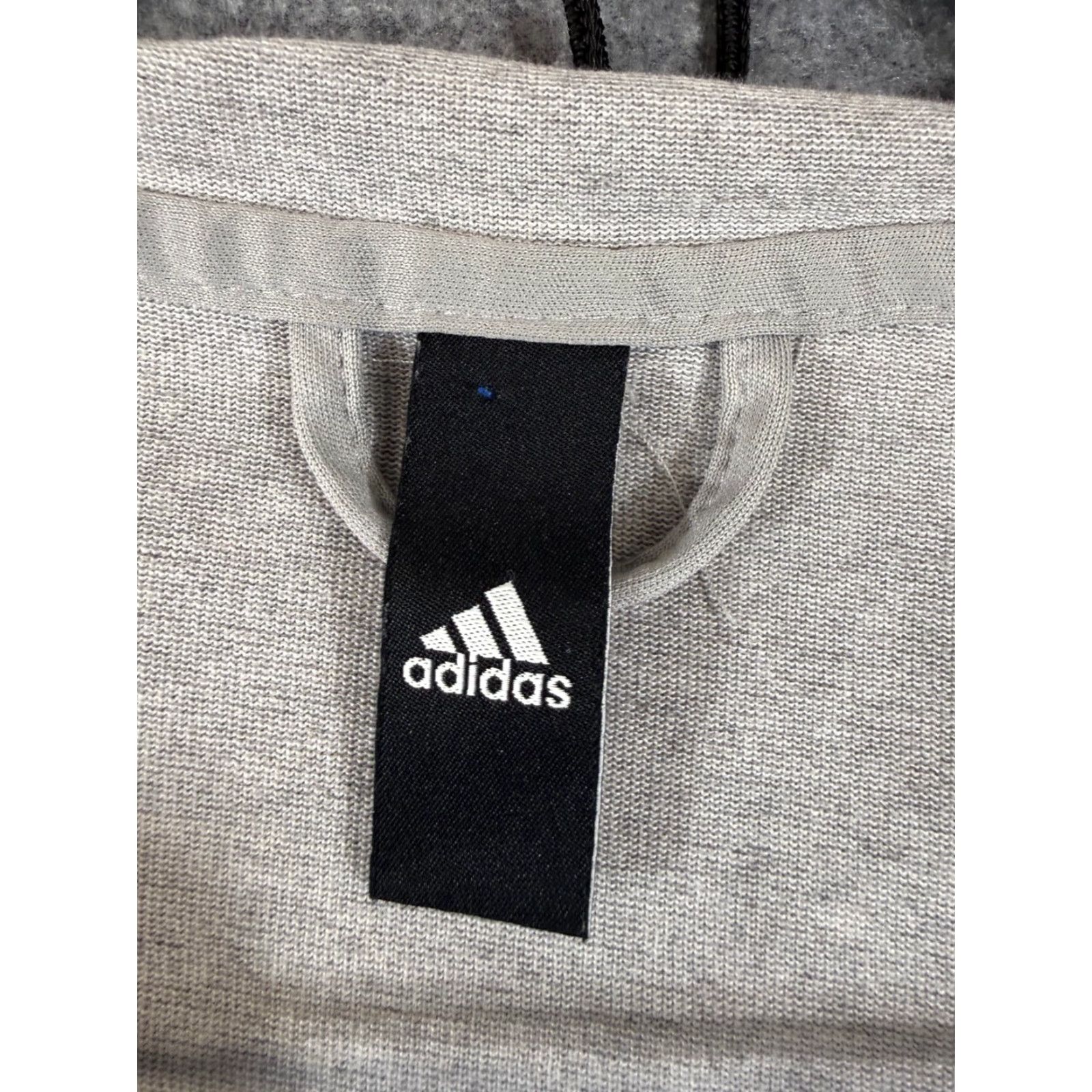 Adidas Adidas Hoodie Mens L Heather Gray Full Zip Raglan Sleeve Outdoor Performance Pockets Size US L / EU 52-54 / 3 - 6 Thumbnail