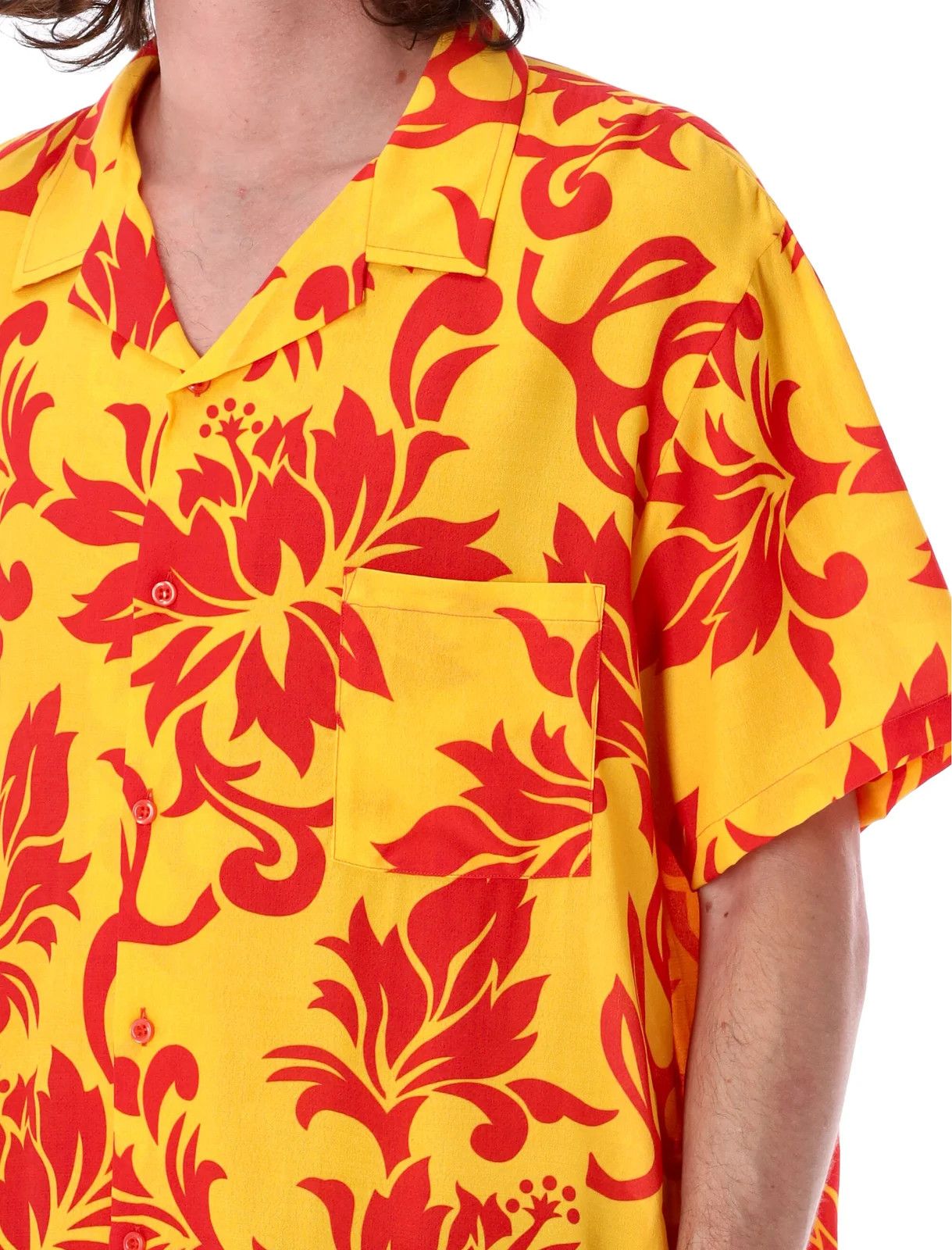 ERL o1y0125 Patterned Shirt in Yellow/Red Size US S / EU 44-46 / 1 - 5 Thumbnail