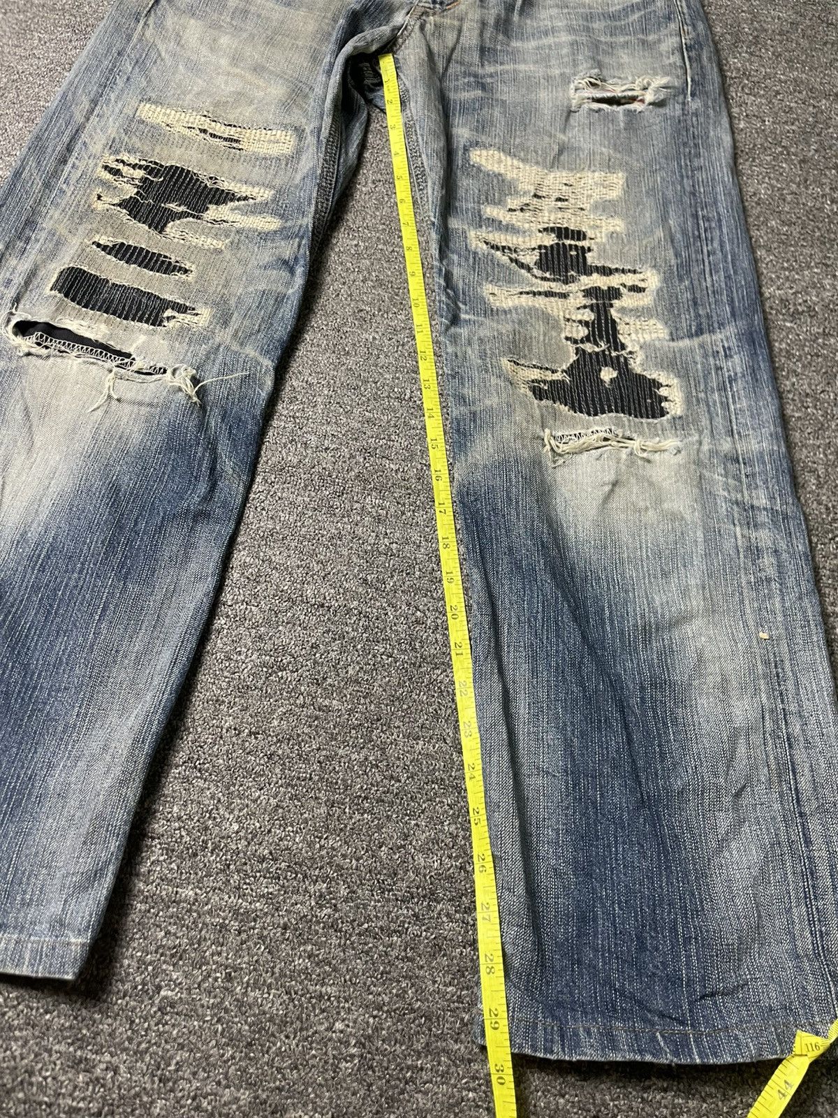 Edwin × Vintage Exclusive Vintage Edwin Distressed Denim (89) Size US 34 / EU 50 - 7 Thumbnail