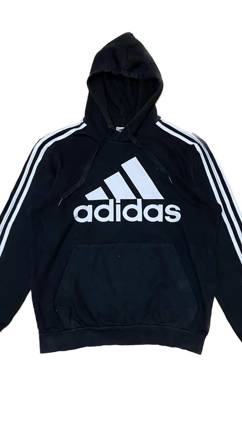 Adidas Adidas Stripped tee hoodies Size US L / EU 52-54 / 3 - 2 Thumbnail