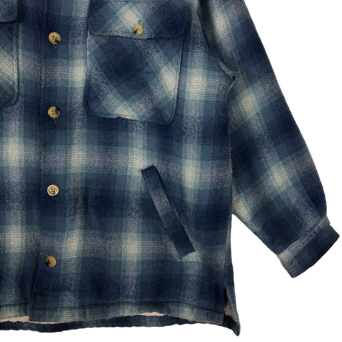 Japanese Brand 🔥Vtg Flannel Jacket Bellmount Japan Mink Fur Issey Miyake Size US M / EU 48-50 / 2 - 5 Thumbnail