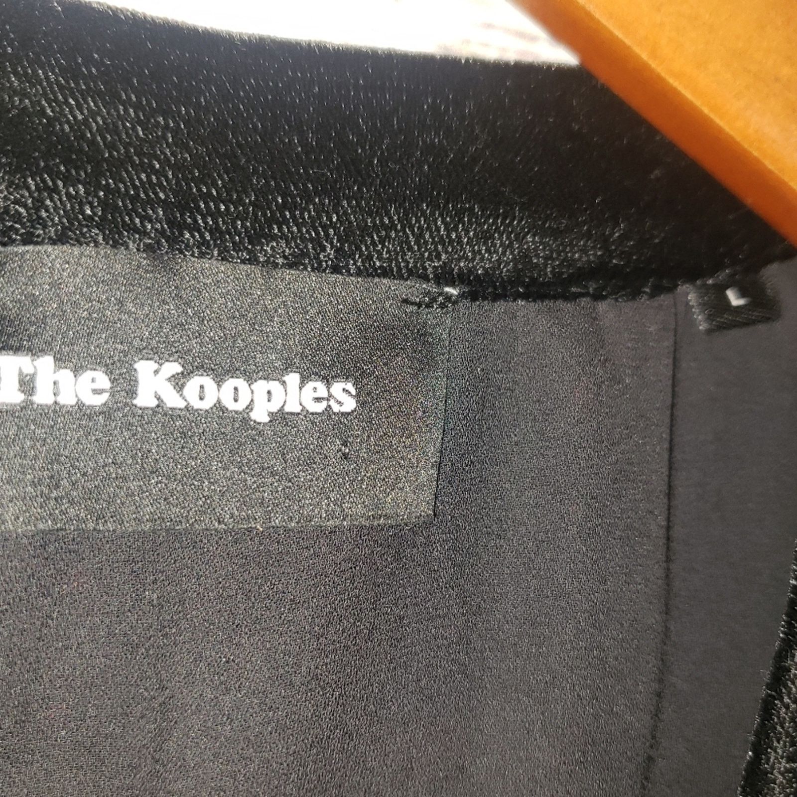 The Kooples NWT! The Kooples midi dress Black w/ red polka-dot Lace sz L Size L / US 10 / IT 46 - 8 Thumbnail