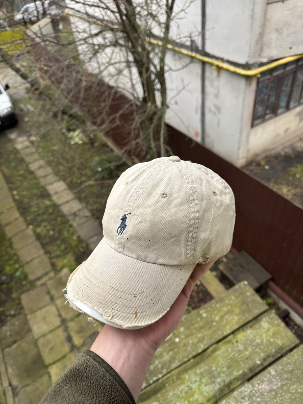 💣Vintage Thrashed Y2K Polo Ralph Lauren Distressed Cap Hat