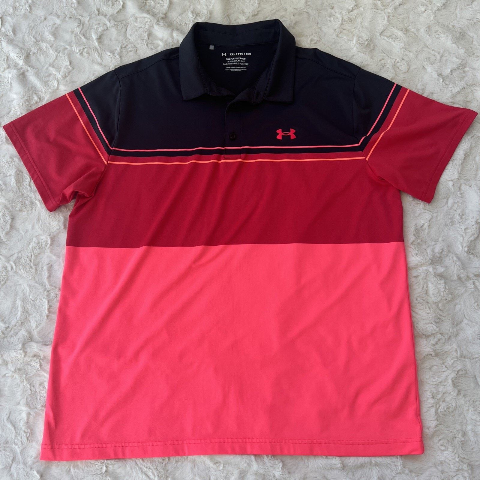 Under Armour Under Armour Golf Polo Multicolor Golf Shirt Mens Size 2XL Size US XXL / EU 58 / 5 - 1 Thumbnail