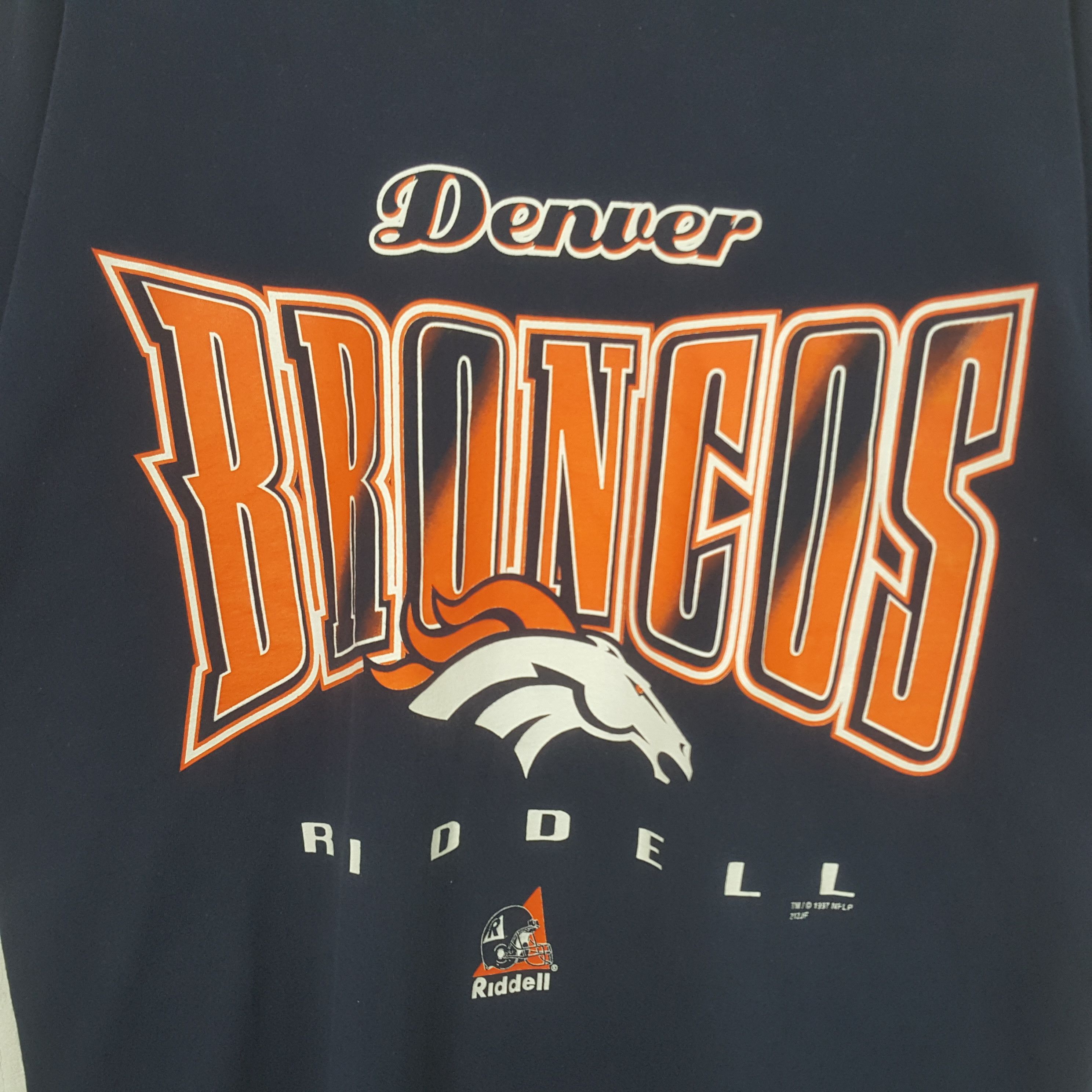 NFL Vintage Detroit Denver Broncos Football Team Tshirt RR29 Size US XL / EU 56 / 4 - 2 Thumbnail