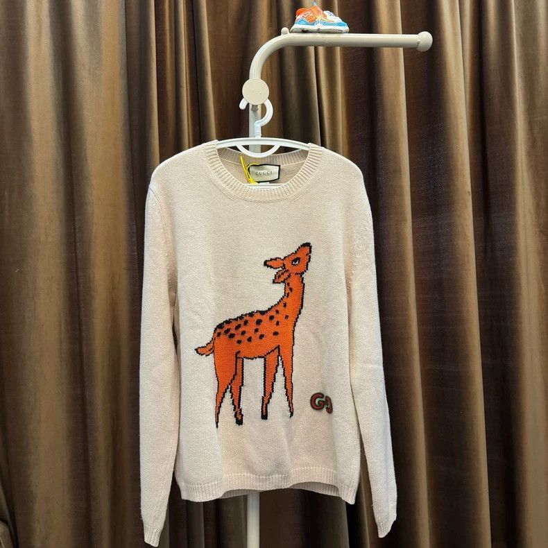 Gucci GucciLittle deer small logo sweater 2503-Nextarrow Size US L / EU 52-54 / 3 - 1 Thumbnail