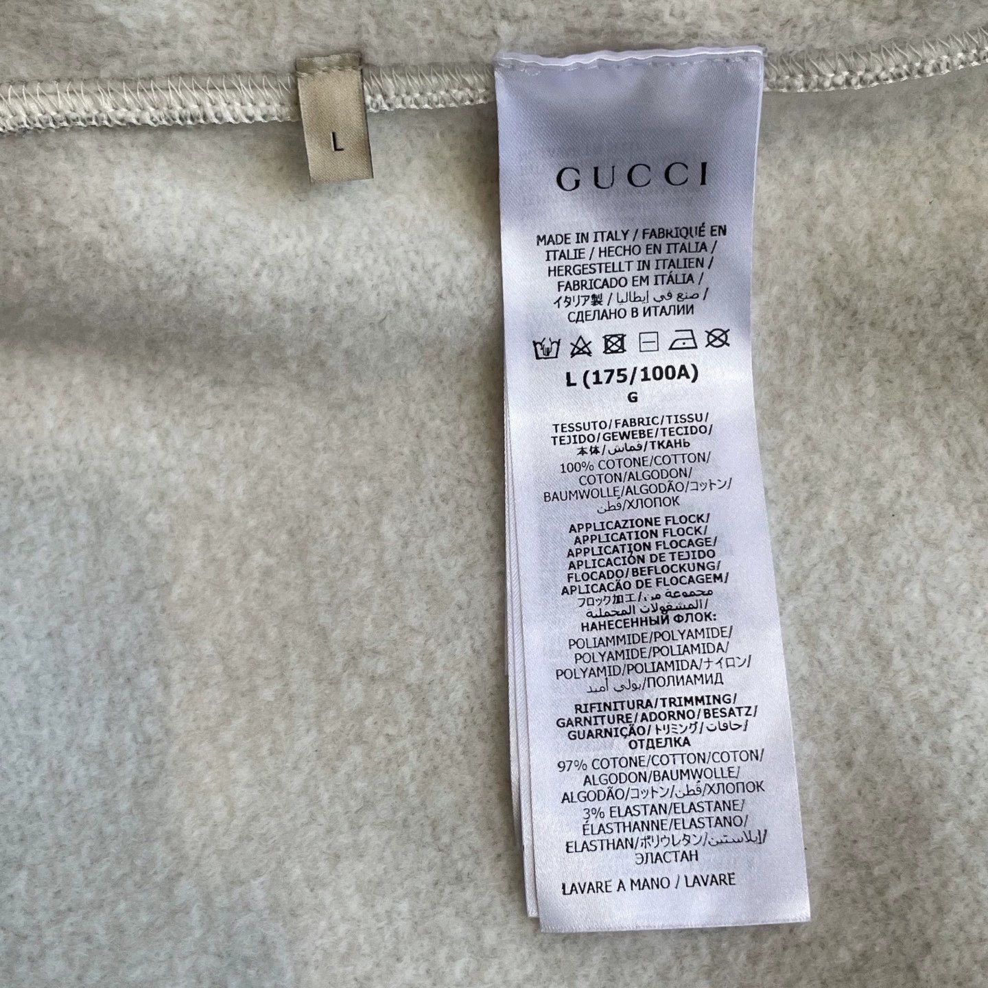 Gucci gray gucci logo hooded sweatshirt size large Size US L / EU 52-54 / 3 - 6 Thumbnail