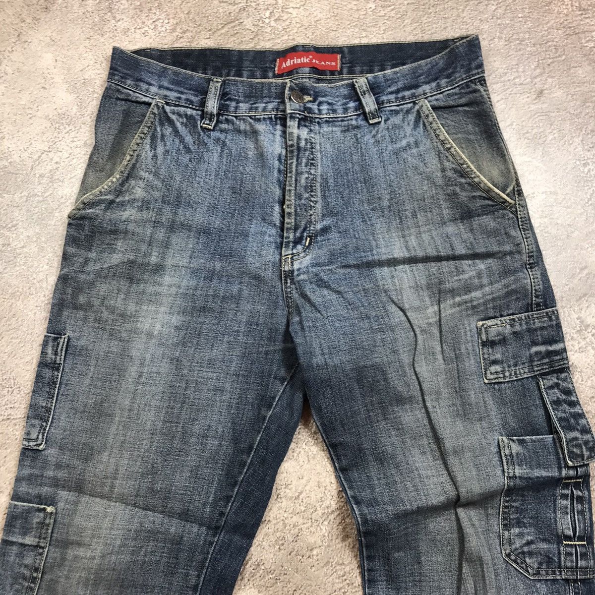 Vintage Vintage 90s Baggy Cargo Pants Distressed Thrashed Grunge 34 Size US 34 / EU 50 - 5 Thumbnail
