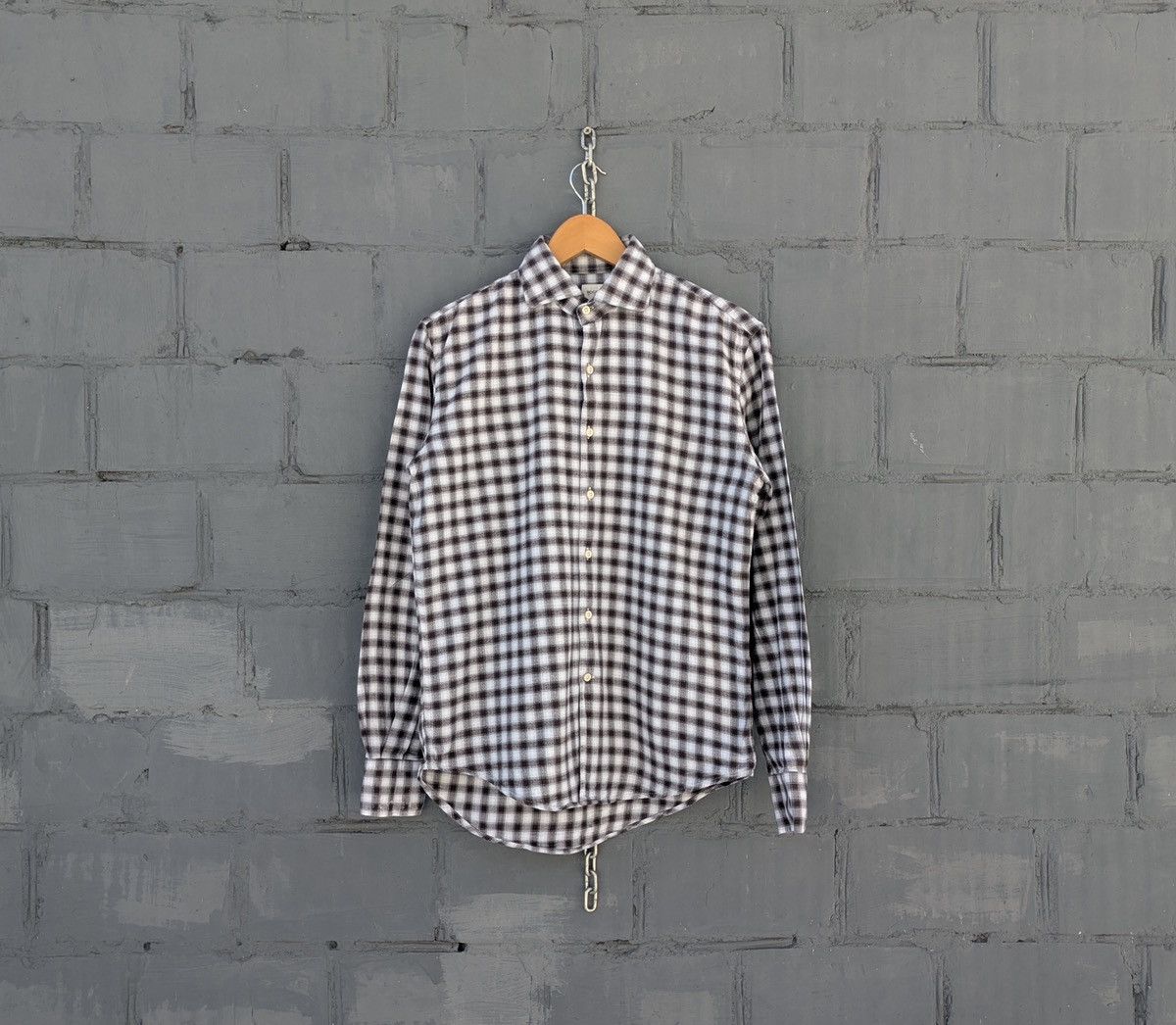 Boggi Boggi Milano Flannel Plaid Casual Shirt Size 48 Size US M / EU 48-50 / 2 - 1 Thumbnail