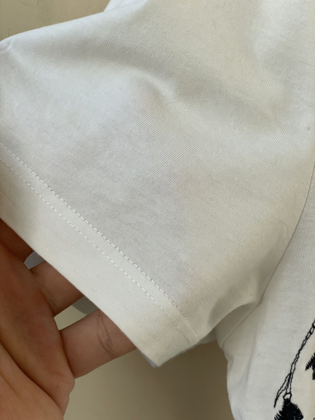 Alexander McQueen Alexander Mcqueen Embroidered Skull white T shirt Size US L / EU 52-54 / 3 - 7 Thumbnail