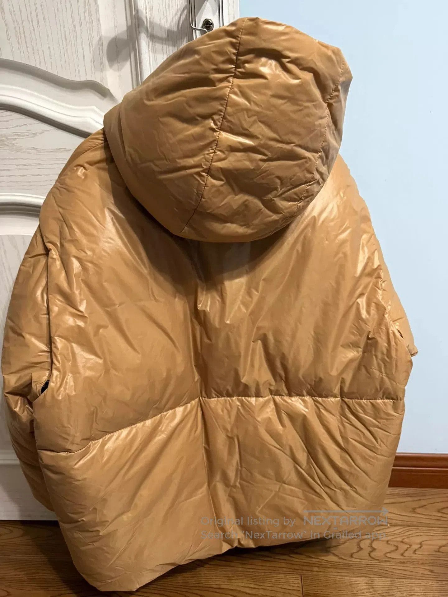 Jil Sander Brown Puffer Jacket with Hood Size S. Size US S / EU 44-46 / 1 - 5 Thumbnail