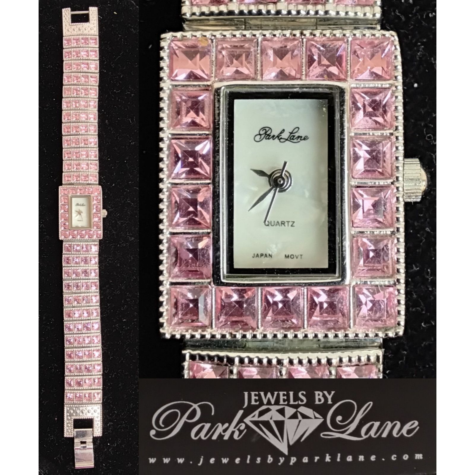 Other Park Lane Womens Flamingo Watch Silver/Pink Cube Zirconia Size ONE SIZE - 1 Thumbnail