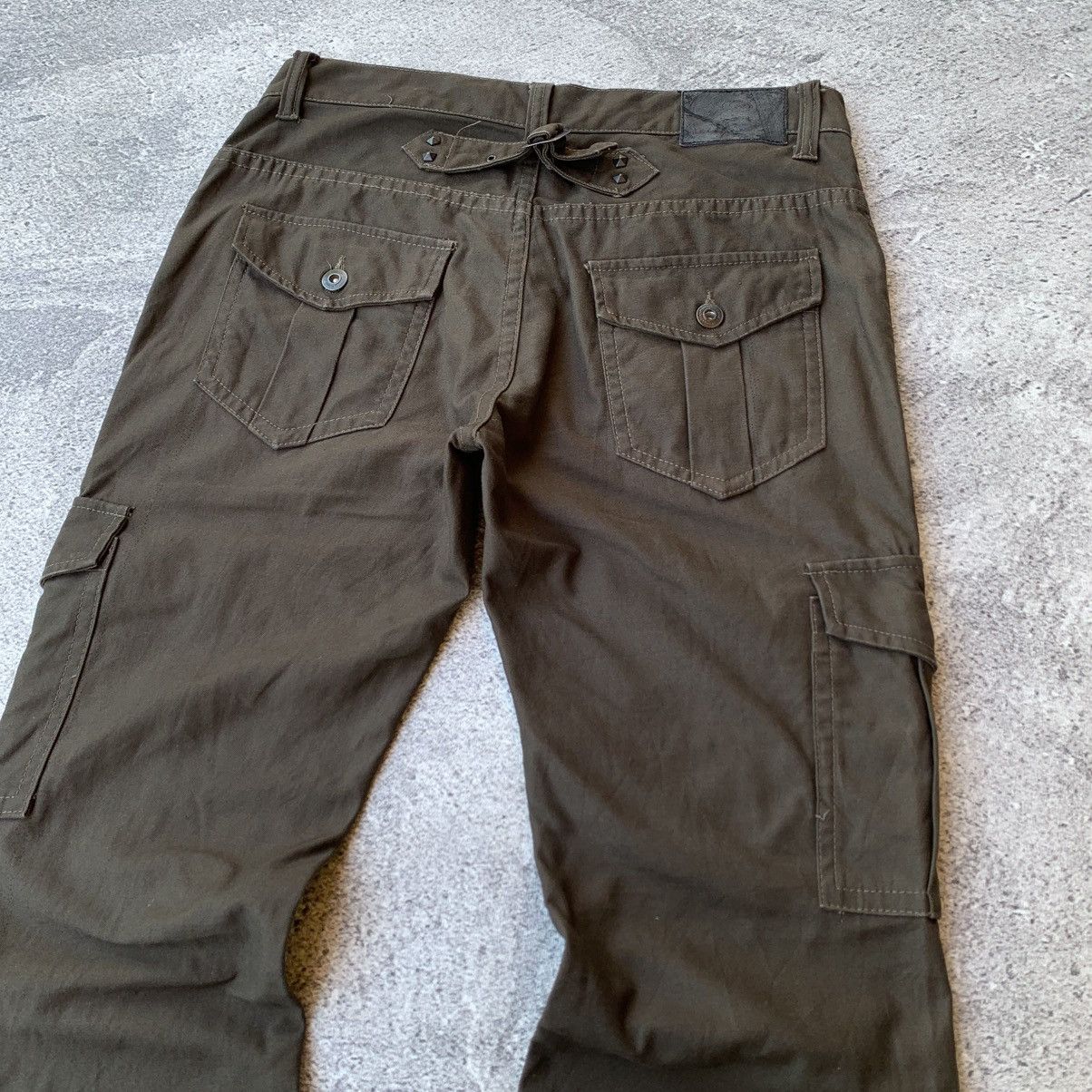 GOSTAR DE FUGA Fuga Studded Zip Cargo Flared Pants Size US 30 / EU 46 - 9 Thumbnail
