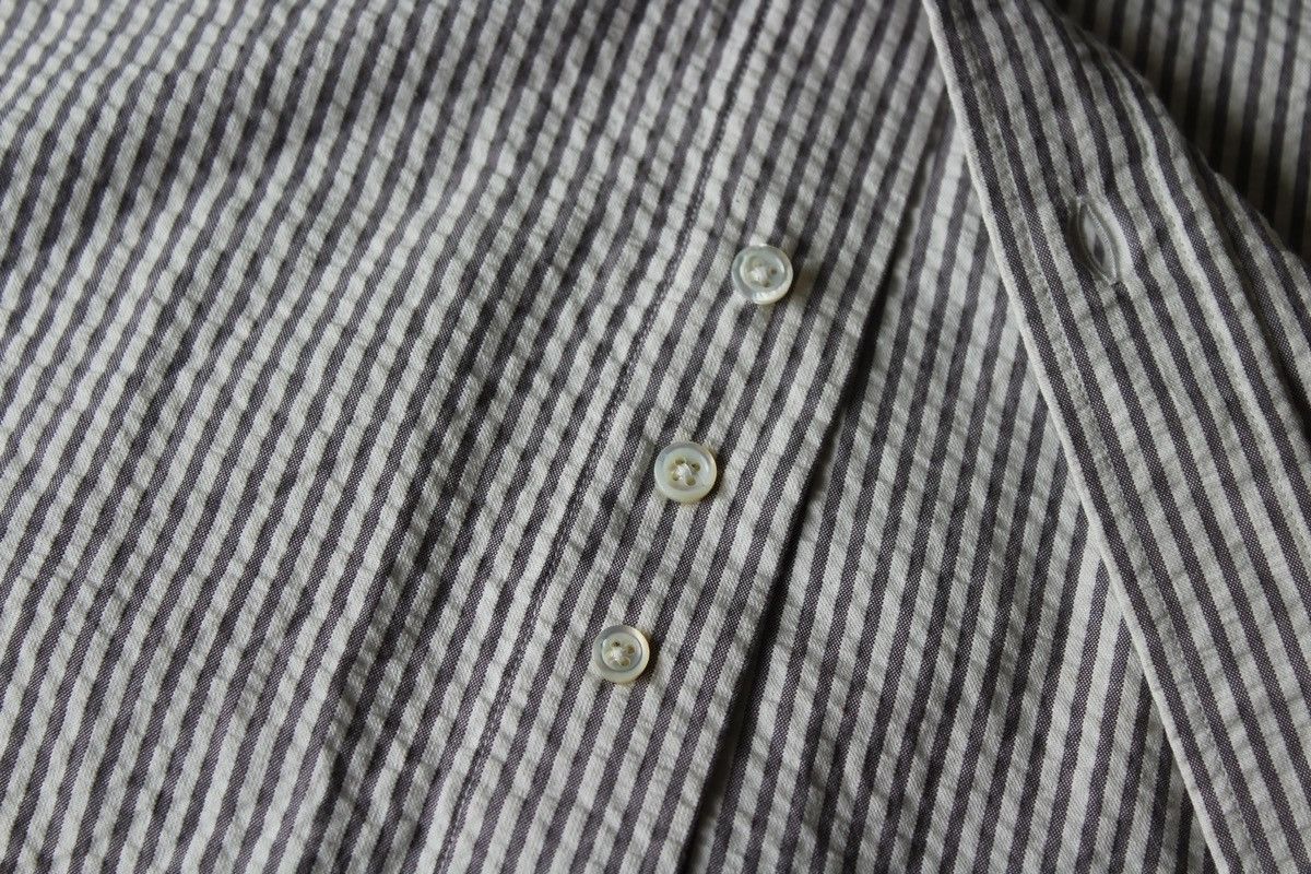 Thom Browne Thom Browne Short Sleeve Seersucker Shirt Size US XL / EU 56 / 4 - 6 Thumbnail