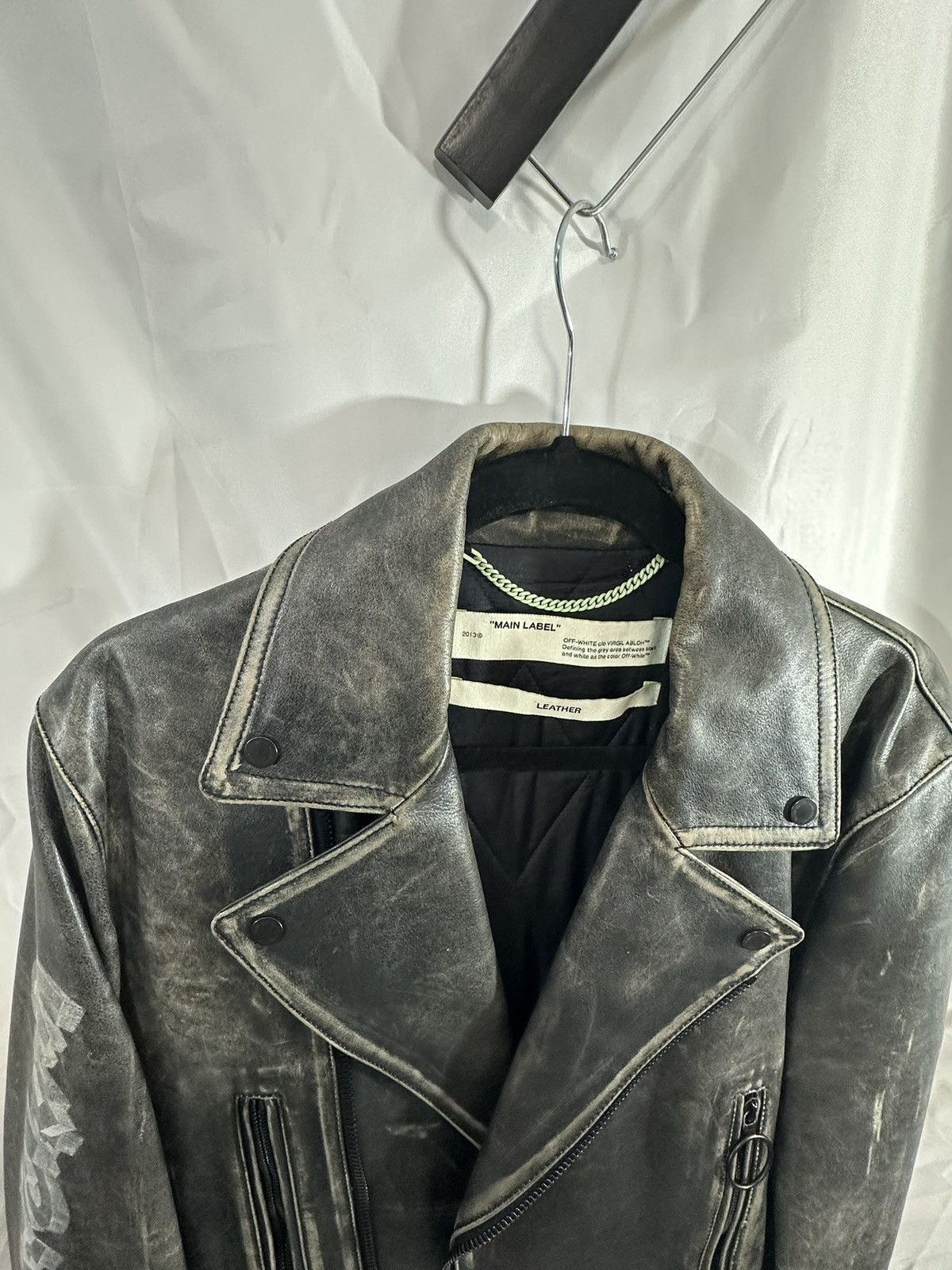 Off-White Off White Leather Jacket Size US M / EU 48-50 / 2 - 12 Thumbnail