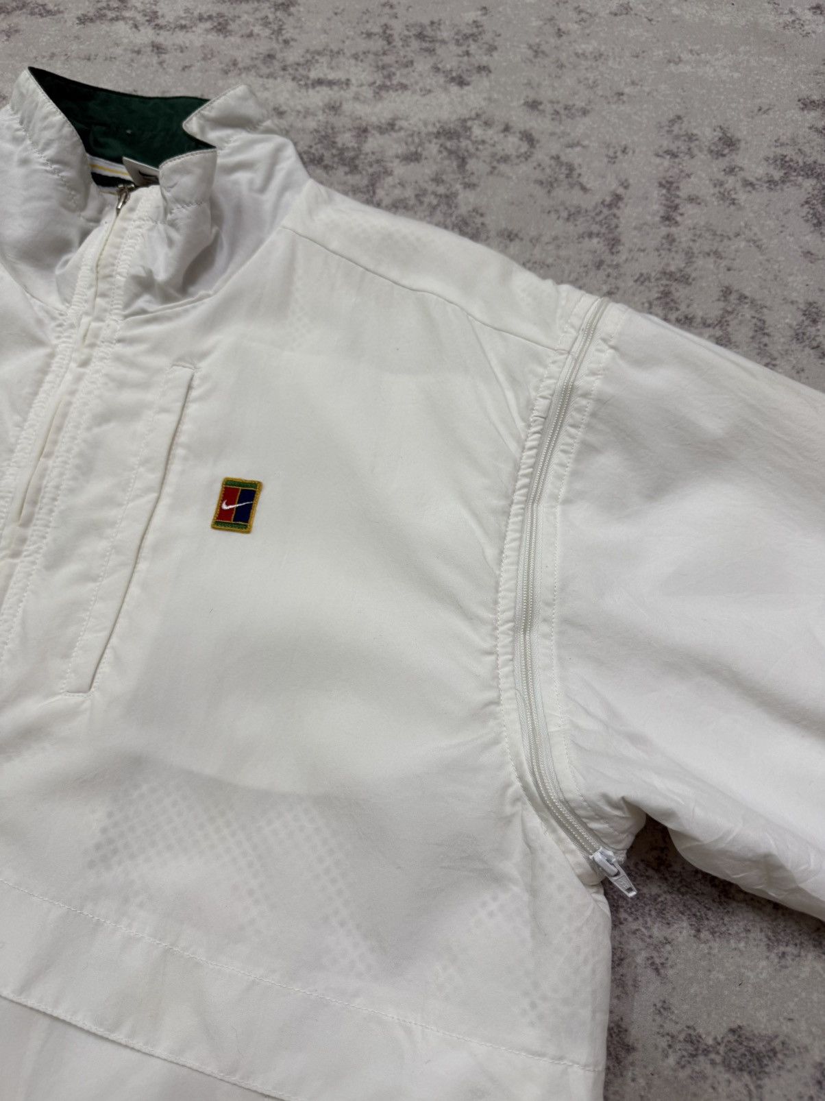 Nike Vintage 90s Nike Tennis Court Covertiable Sleeve Jacket Size US XL / EU 56 / 4 - 4 Thumbnail