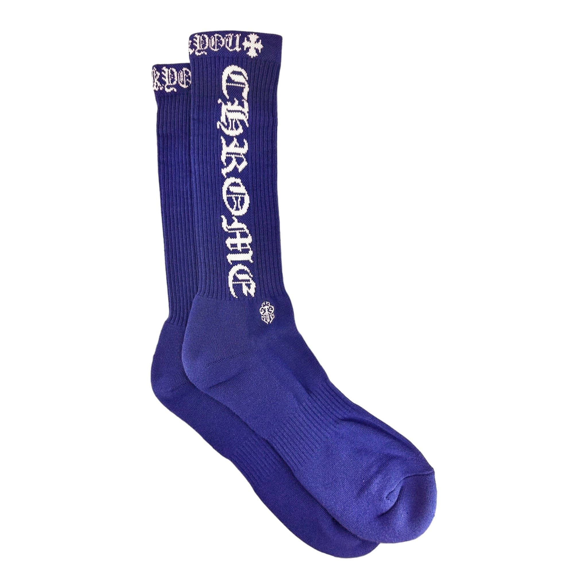 Chrome Hearts CH Logo Socks Blue White Size ONE SIZE - 1 Preview