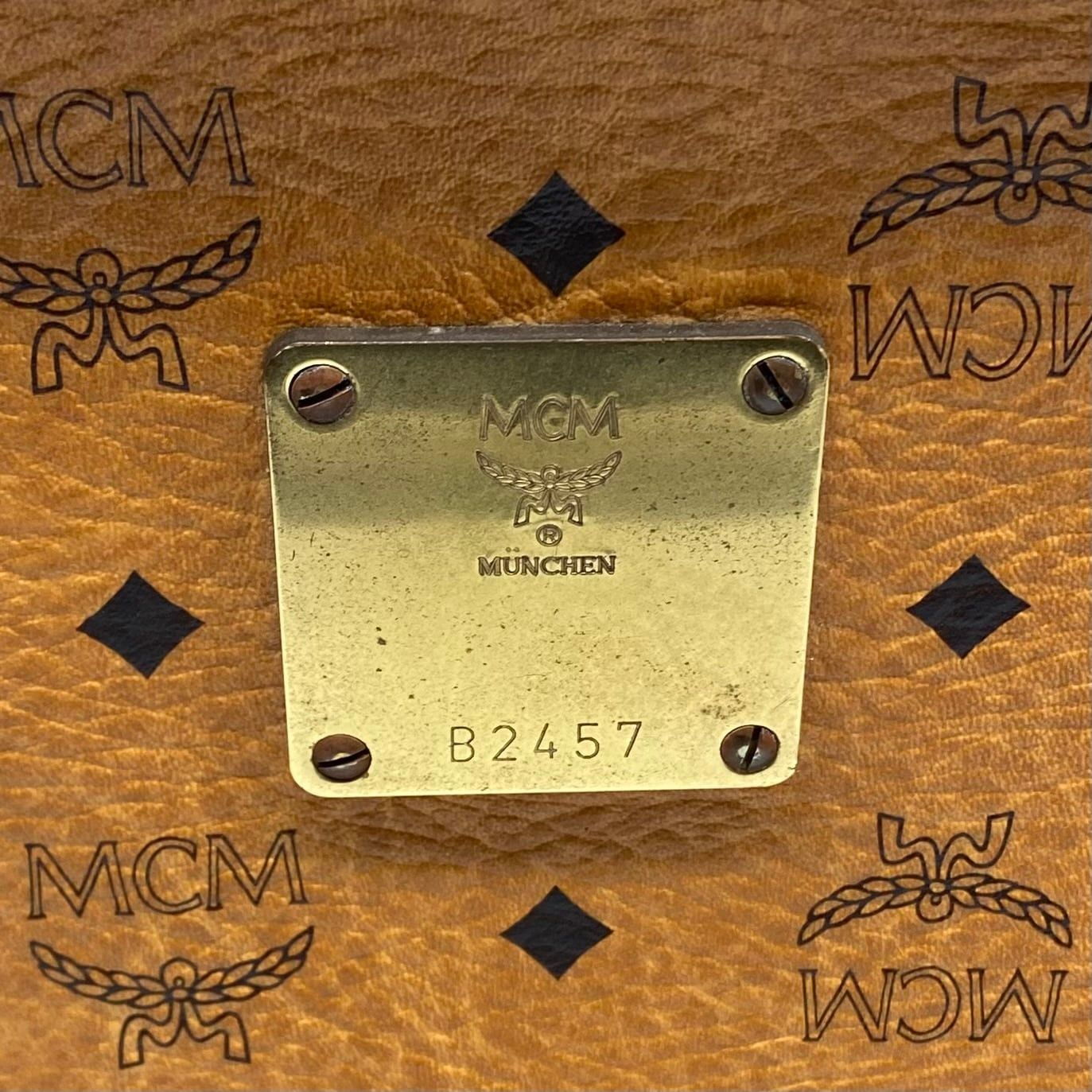 MCM Vintage MCM Visetos Trunk Case Cognac Size ONE SIZE - 11 Thumbnail