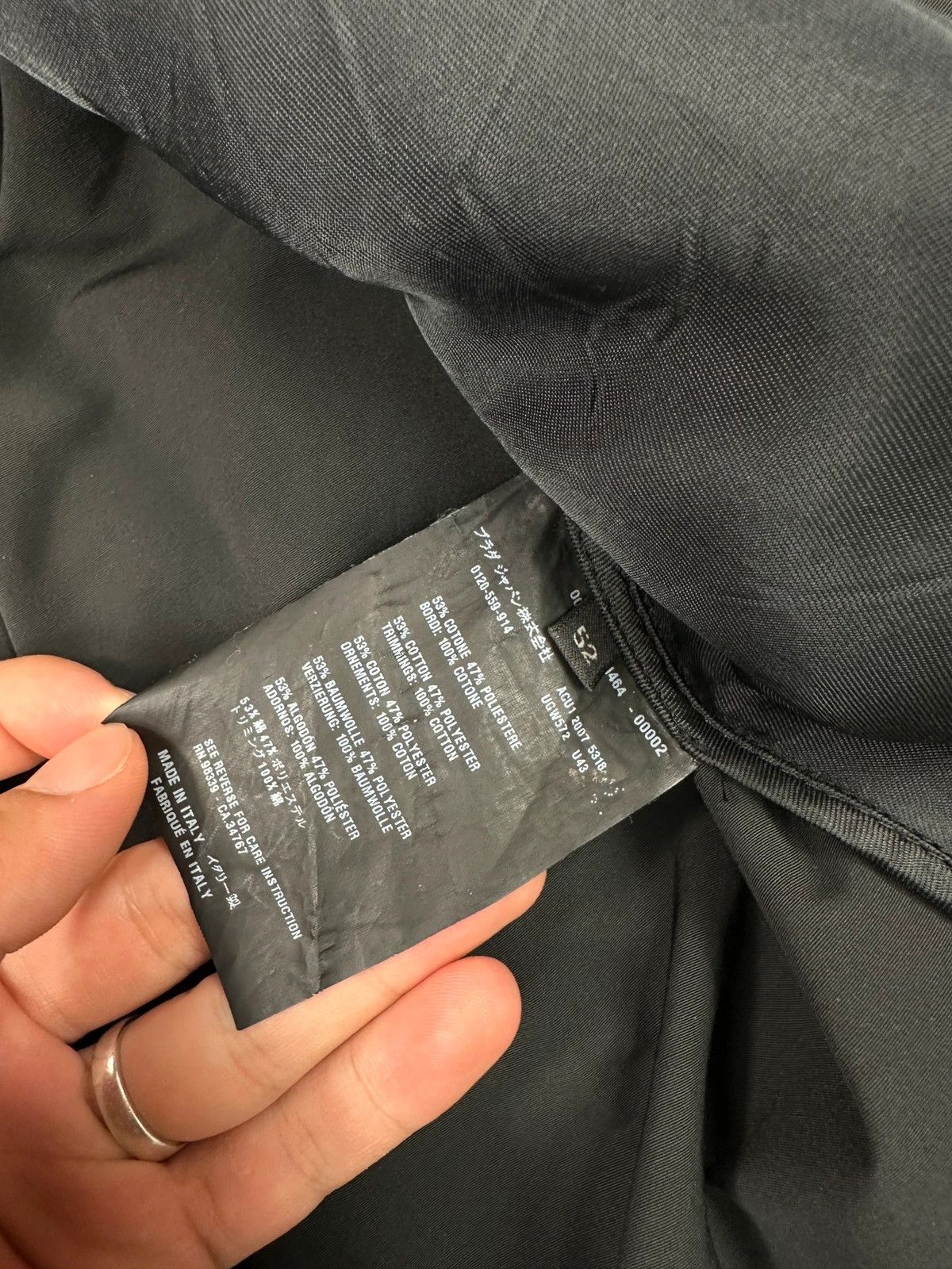 Prada Prada Milano FW07 Technical Waterproof Black Hooded Jacket Size US M / EU 48-50 / 2 - 10 Thumbnail