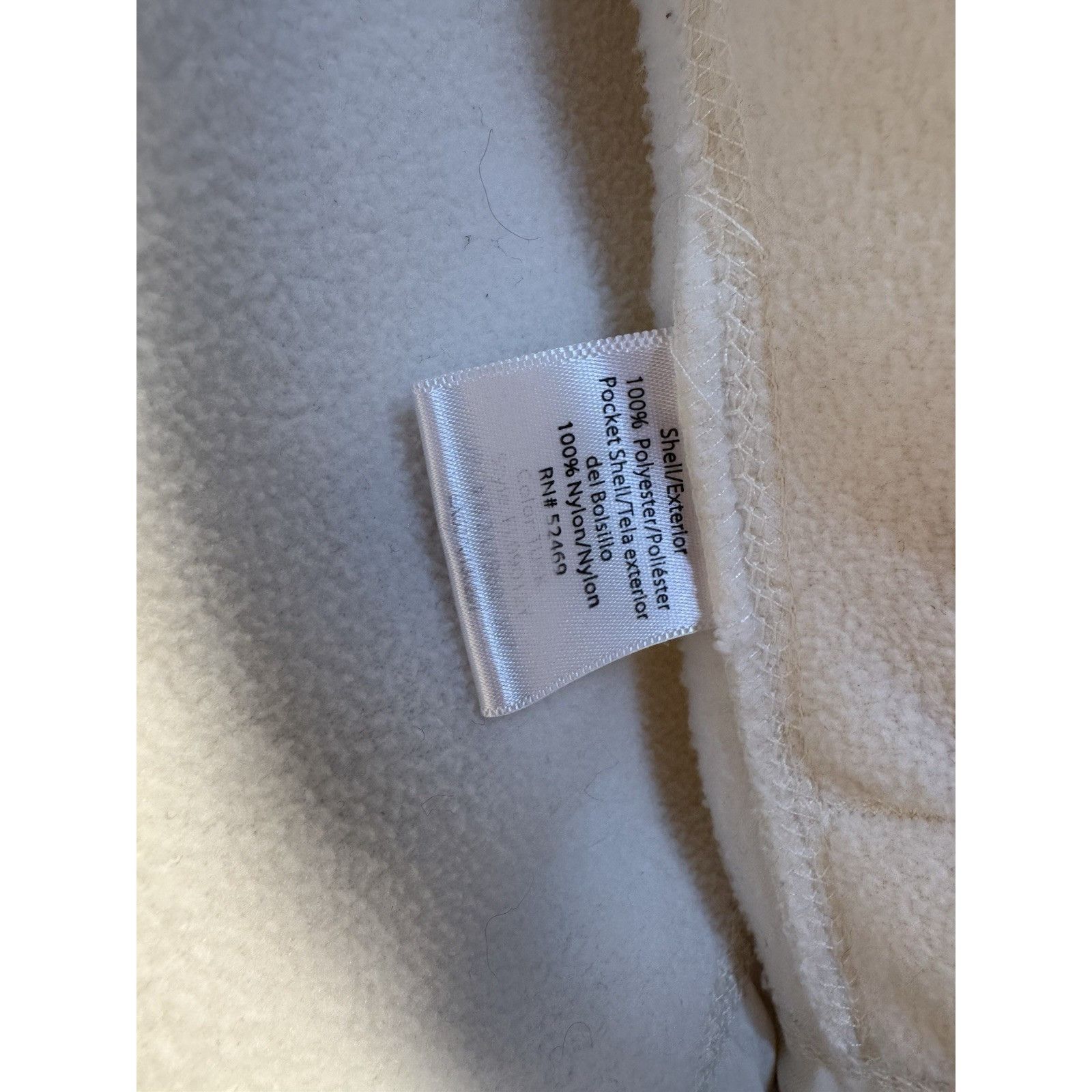 Faded Glory Faded-Glory Women's White Fleece Zipper Sweater Jacket Size Size M / US 6-8 / IT 42-44 - 5 Thumbnail