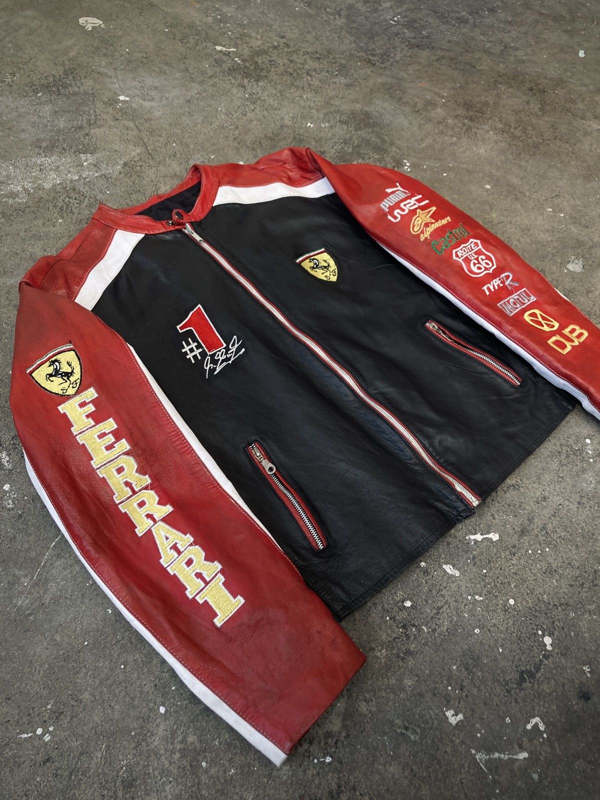 Ferrari × Formula 1 Vintage 90s Ferrari x Fórmula 1 Racing Jacket Size US L / EU 52-54 / 3 - 2 Thumbnail