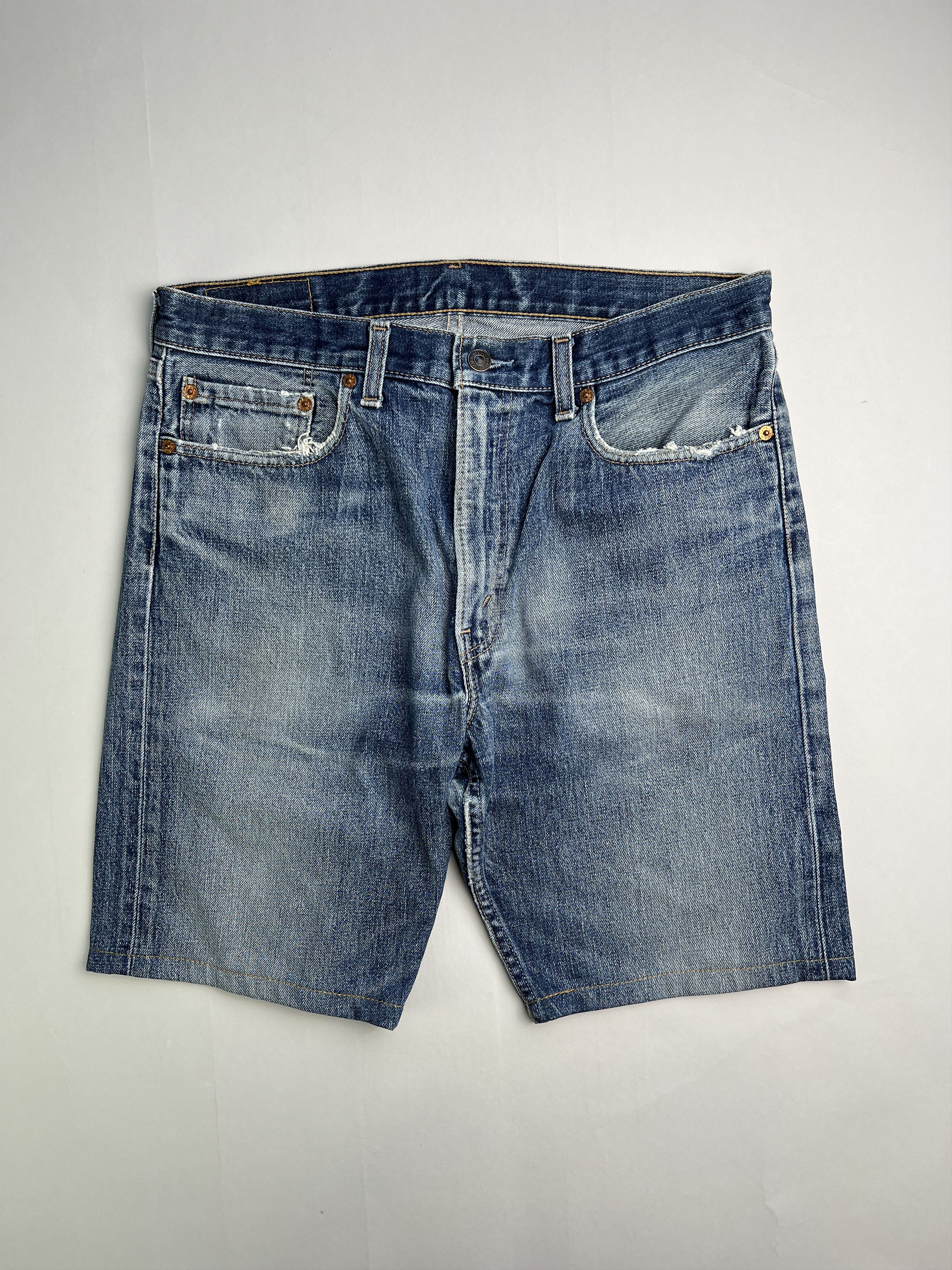 Levi's Levis 505 Jeans Shorts Light Blue Wash W34 Size US 34 / EU 50 - 1 Thumbnail