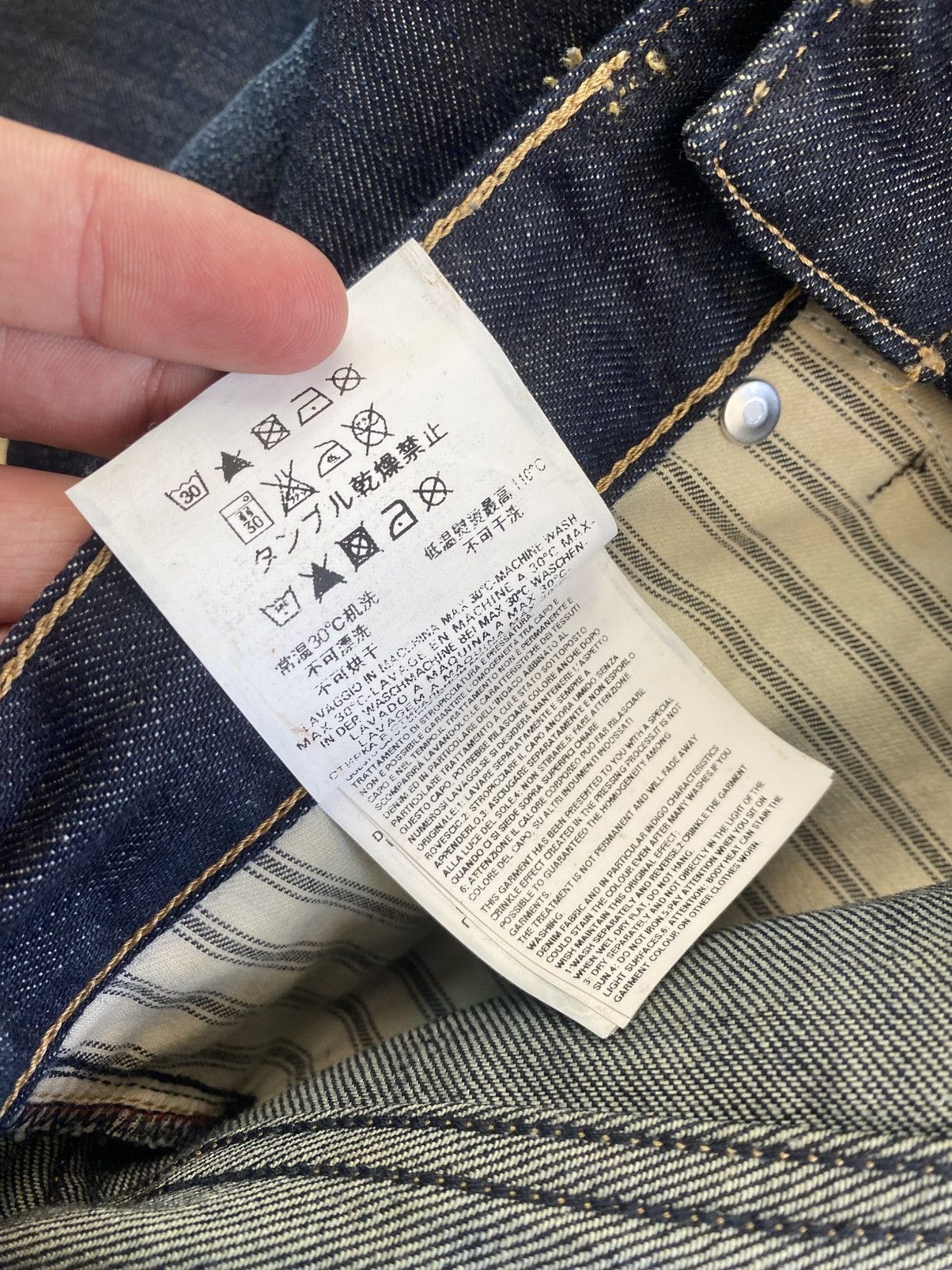 Replay Replay x FC Barcelona Dark Blue Jeans Size: W31 L30 Size US 31 - 5 Thumbnail